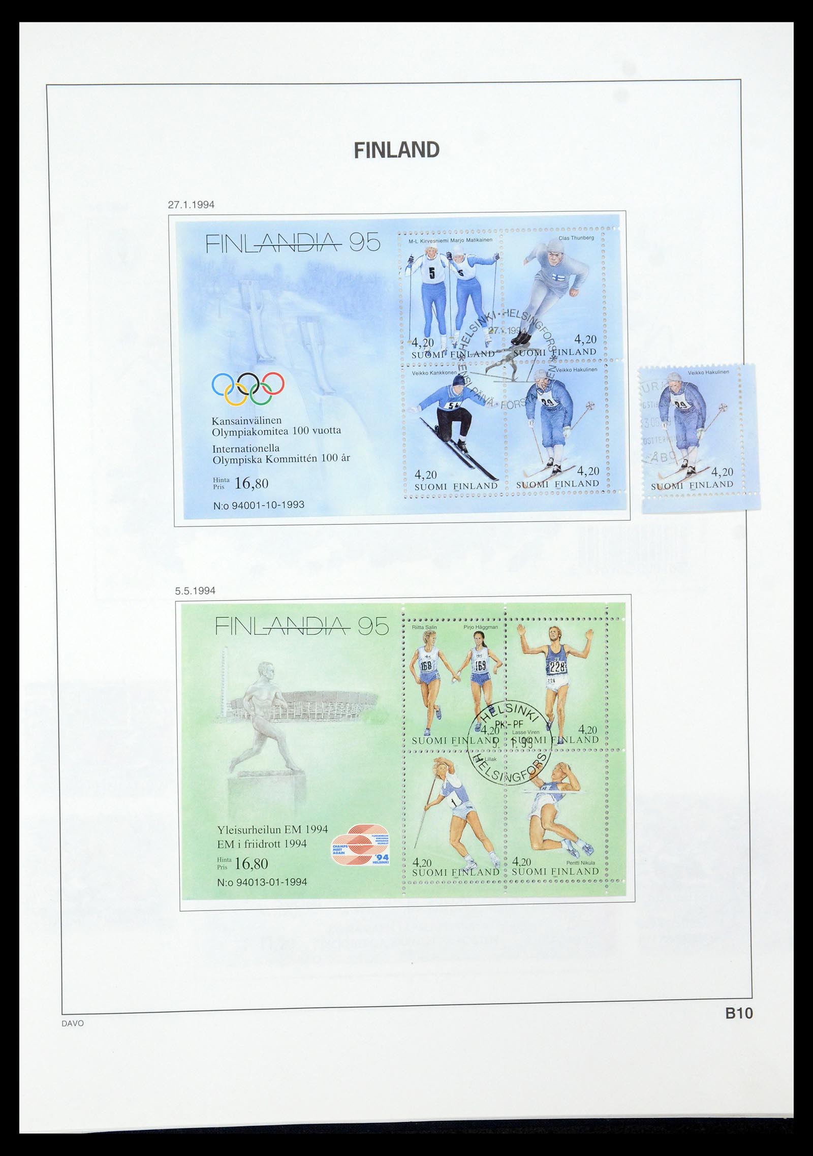 35237 145 - Postzegelverzameling 35237 Finland 1860-1998.
