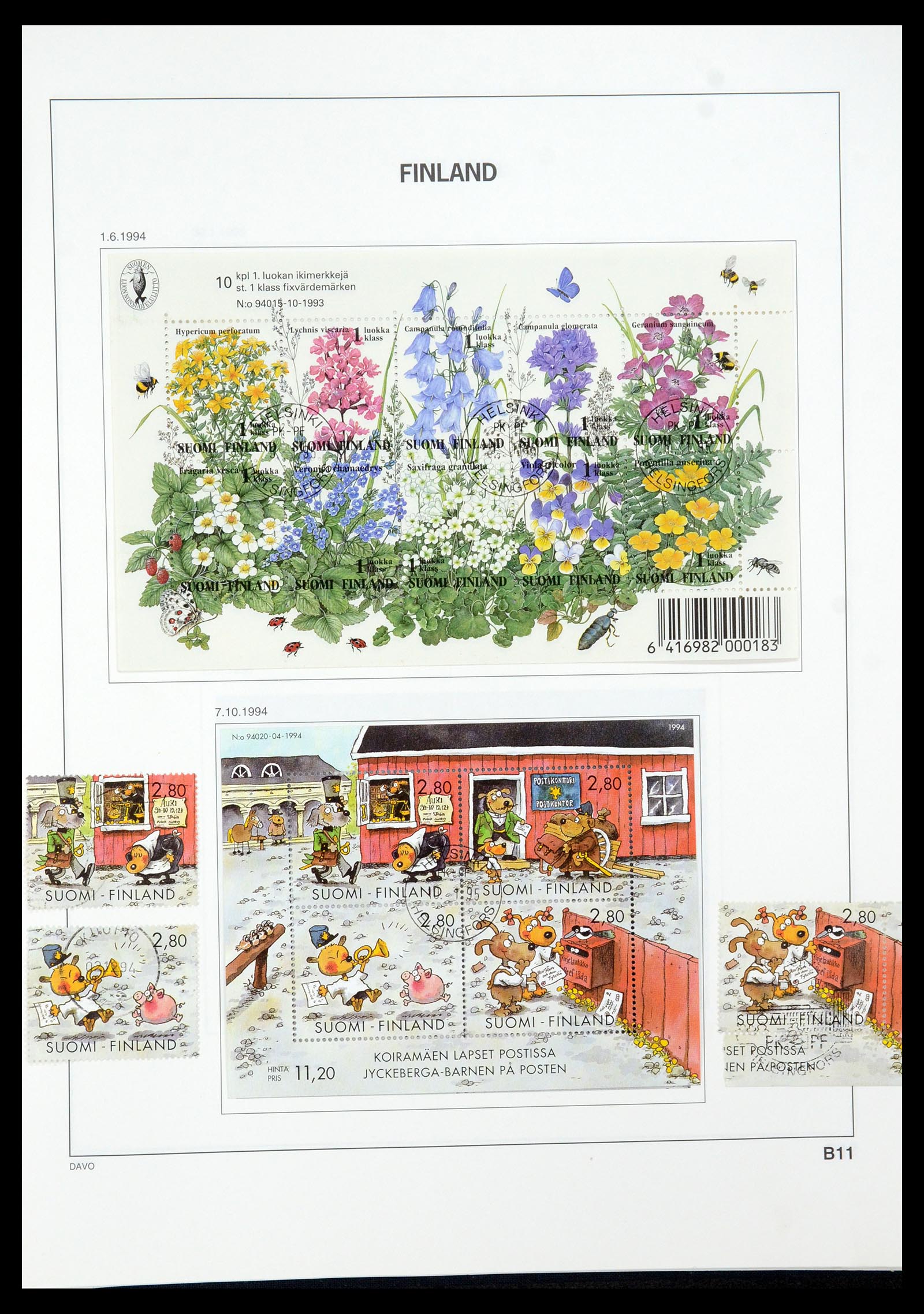 35237 146 - Postzegelverzameling 35237 Finland 1860-1998.