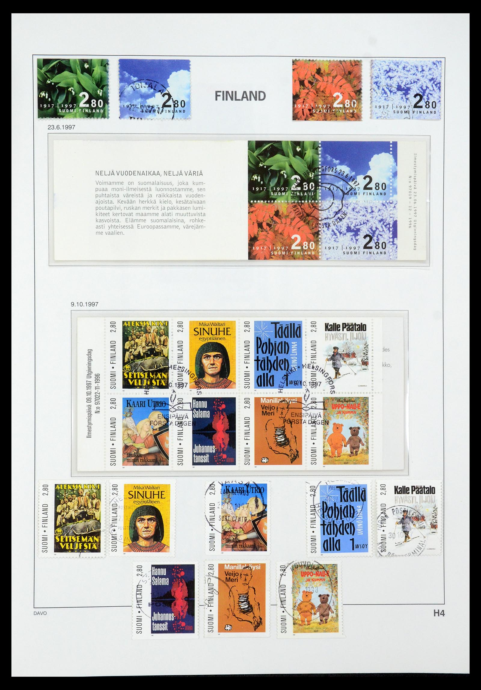 35237 155 - Postzegelverzameling 35237 Finland 1860-1998.