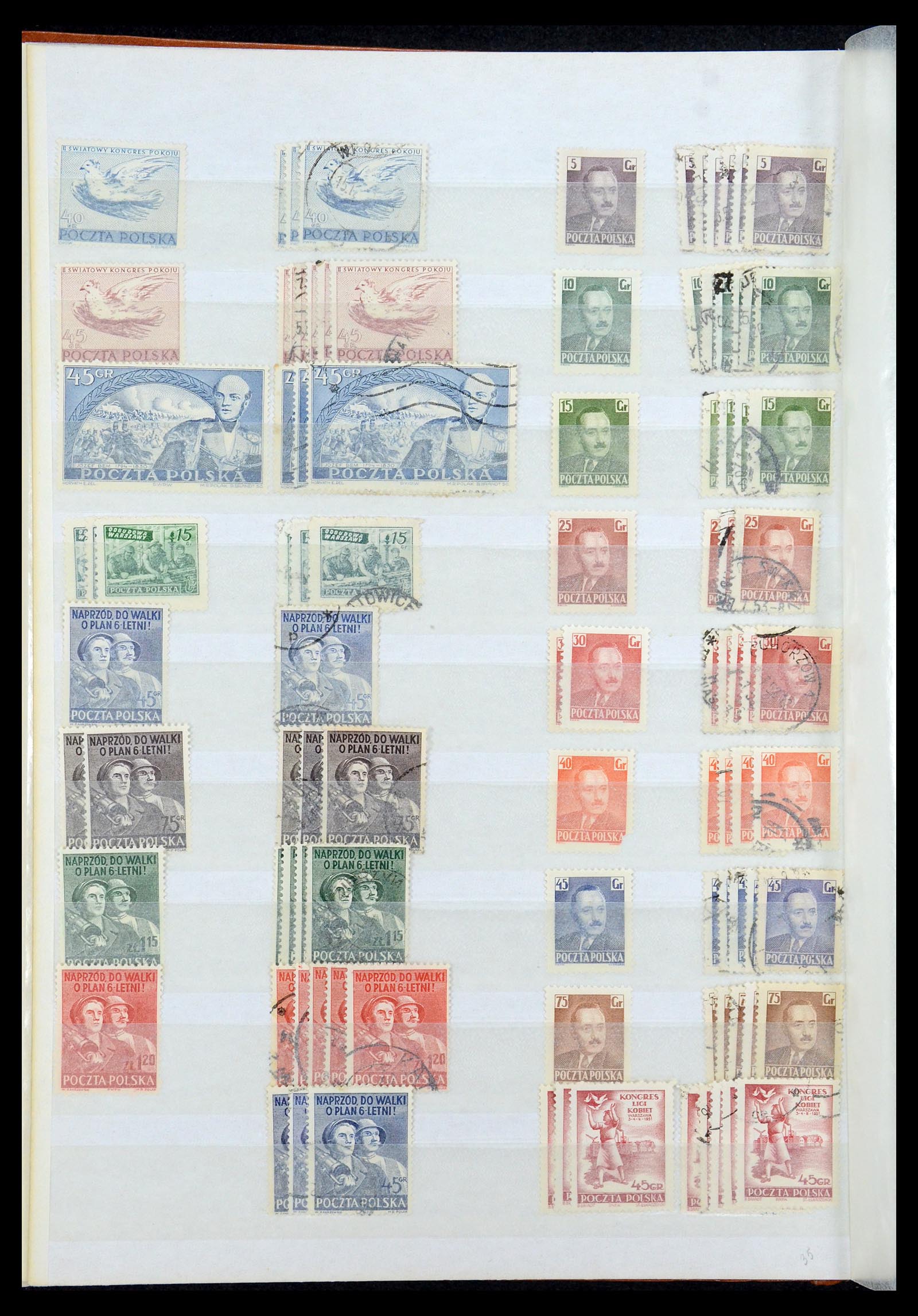 35238 014 - Postzegelverzameling 35238 Polen 1945-1964.