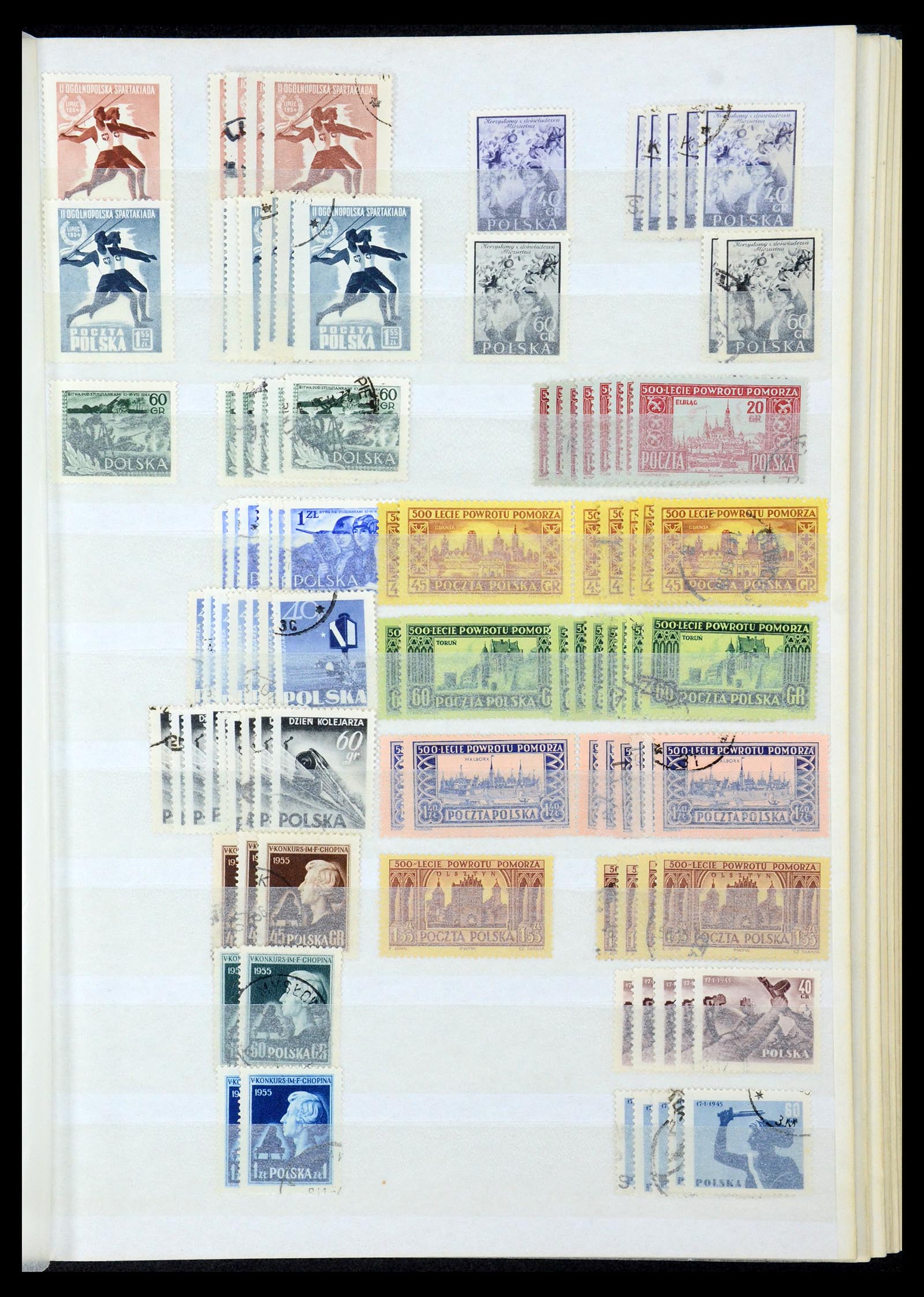 35238 025 - Postzegelverzameling 35238 Polen 1945-1964.