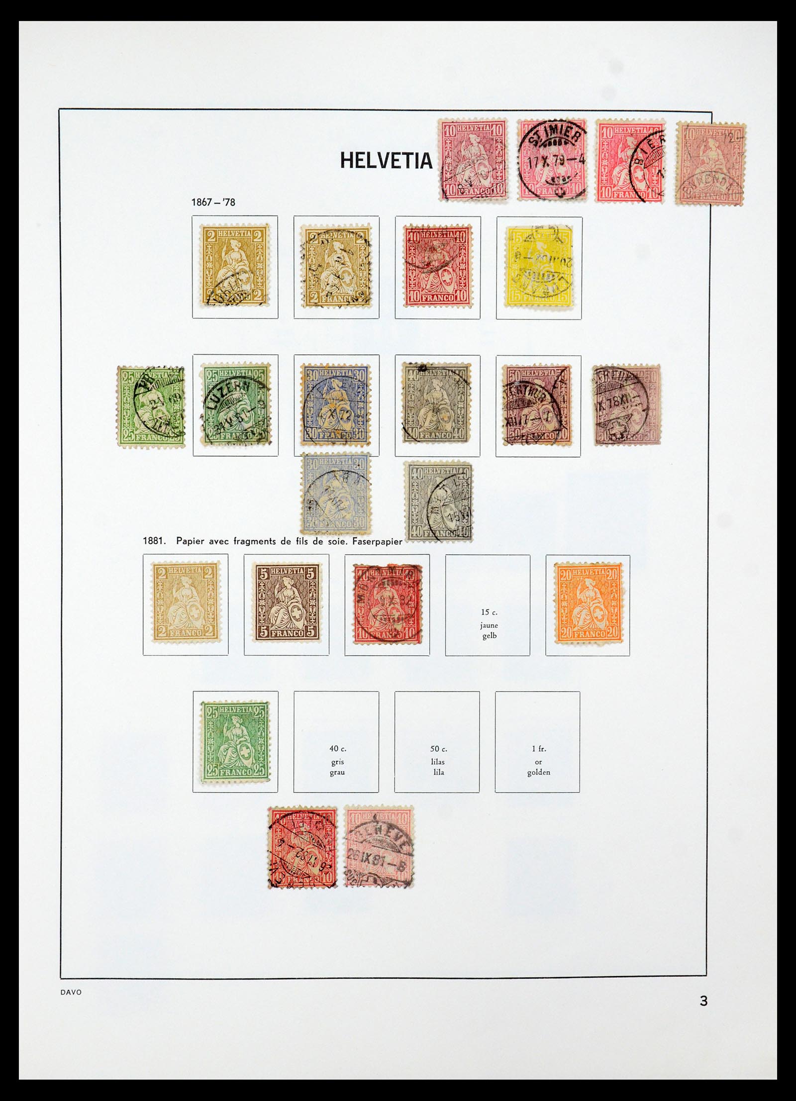 35239 003 - Postzegelverzameling 35239 Zwitserland 1850-1964.