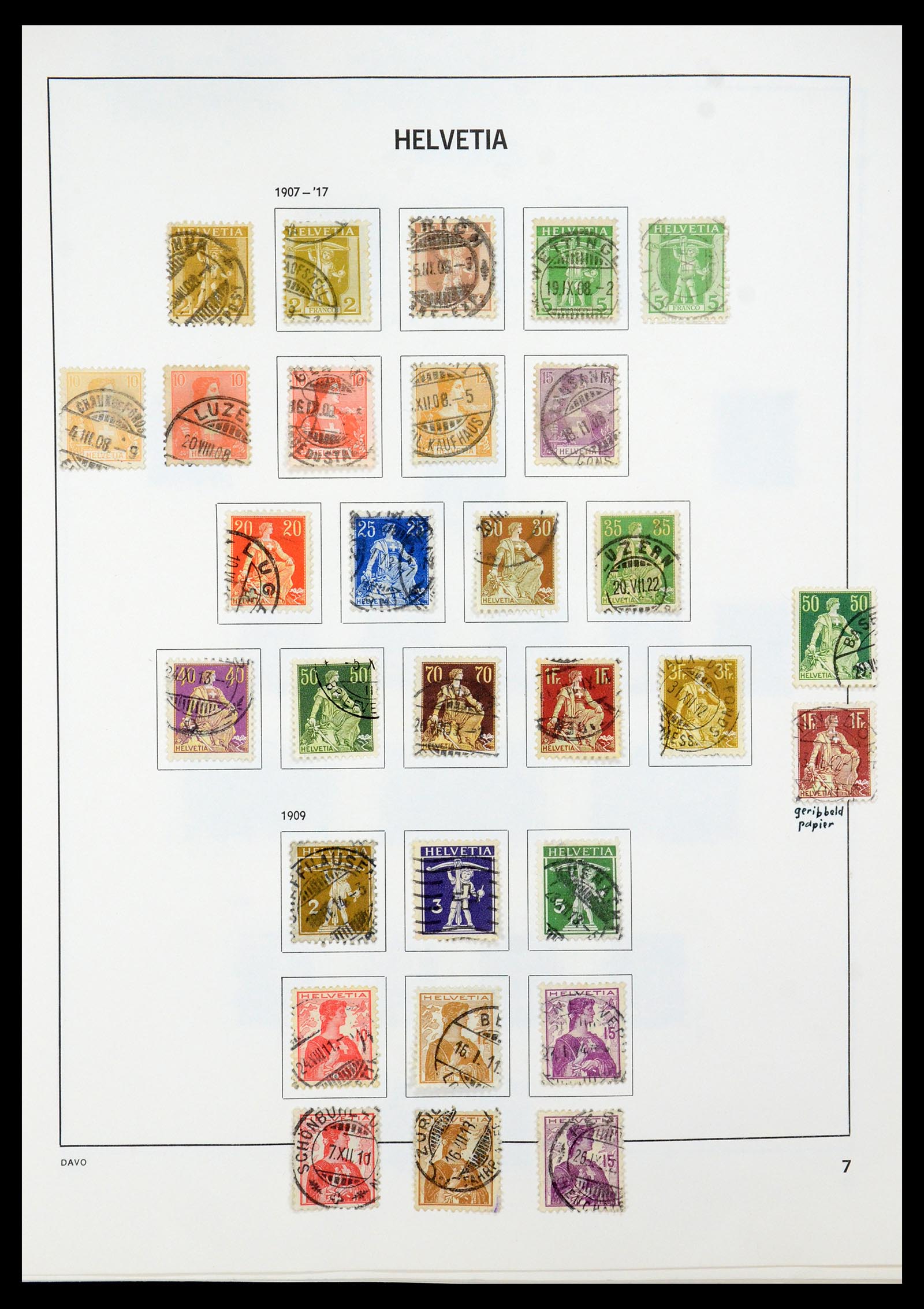 35239 009 - Stamp Collection 35239 Switzerland 1850-1964.