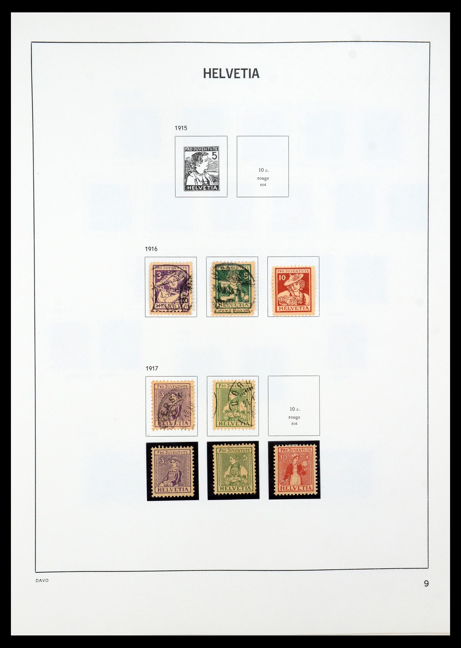 35239 012 - Postzegelverzameling 35239 Zwitserland 1850-1964.
