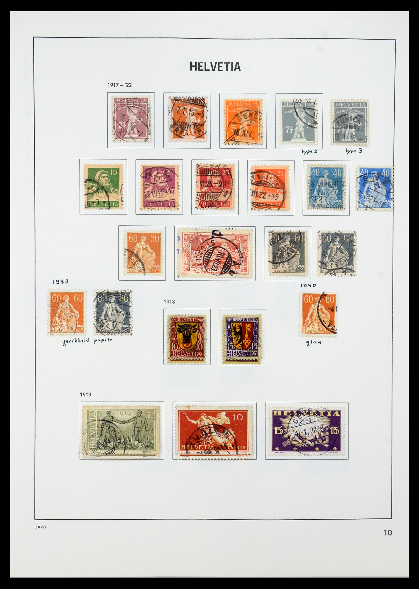 35239 013 - Stamp Collection 35239 Switzerland 1850-1964.