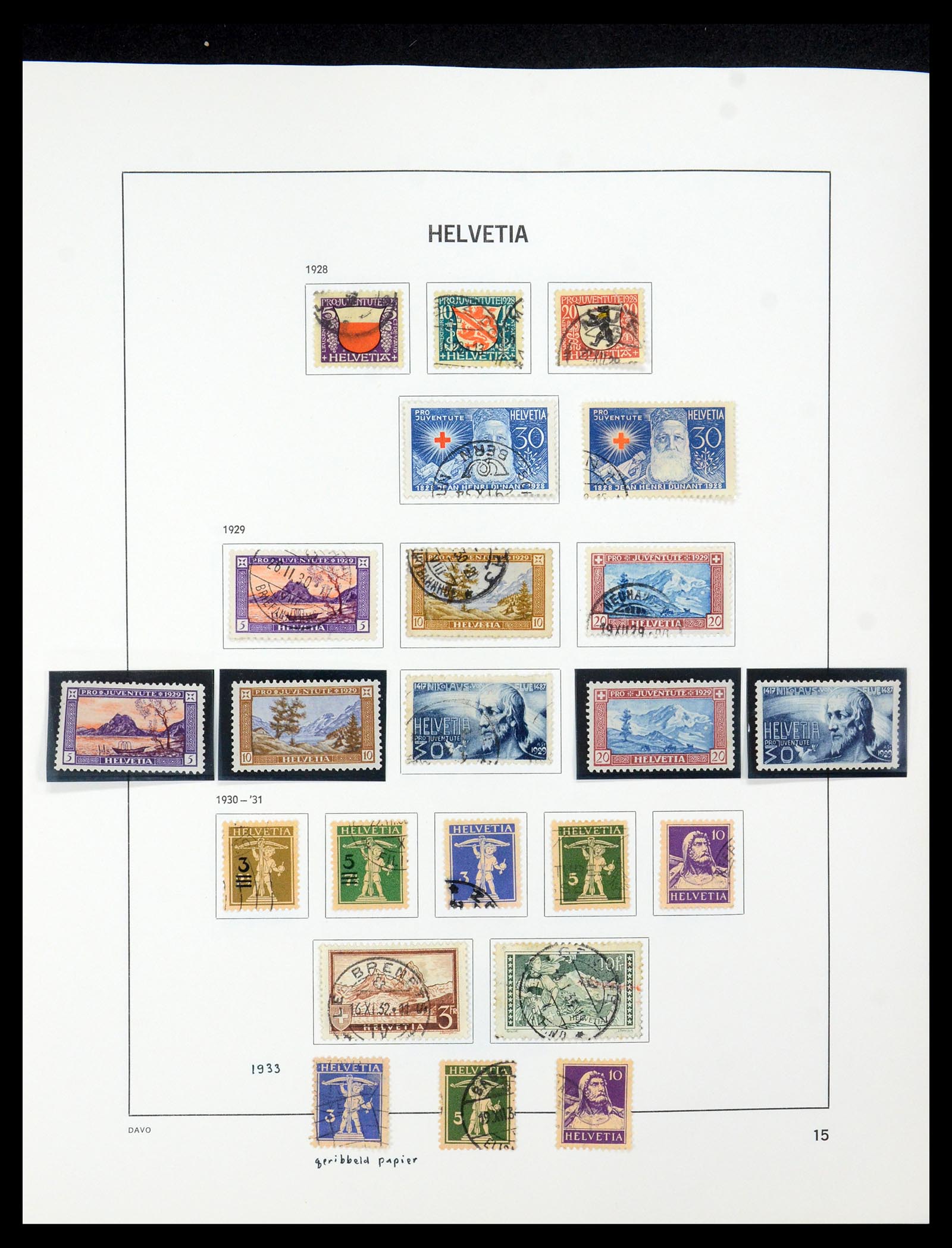 35239 020 - Postzegelverzameling 35239 Zwitserland 1850-1964.