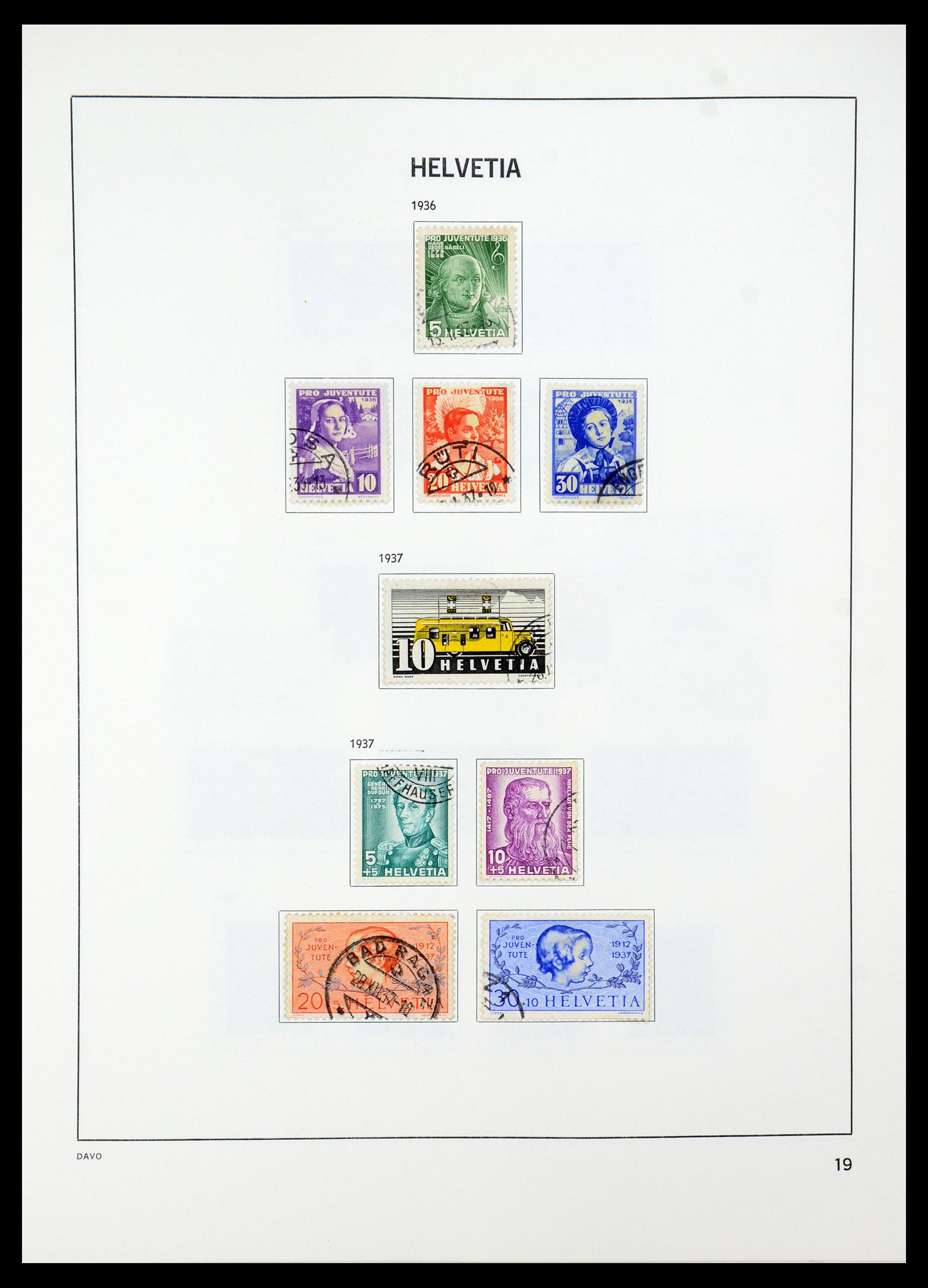 35239 025 - Stamp Collection 35239 Switzerland 1850-1964.