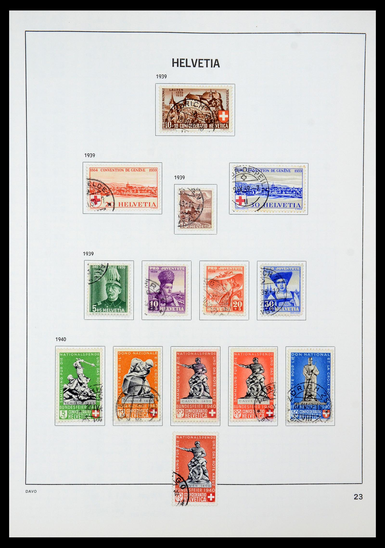 35239 031 - Postzegelverzameling 35239 Zwitserland 1850-1964.