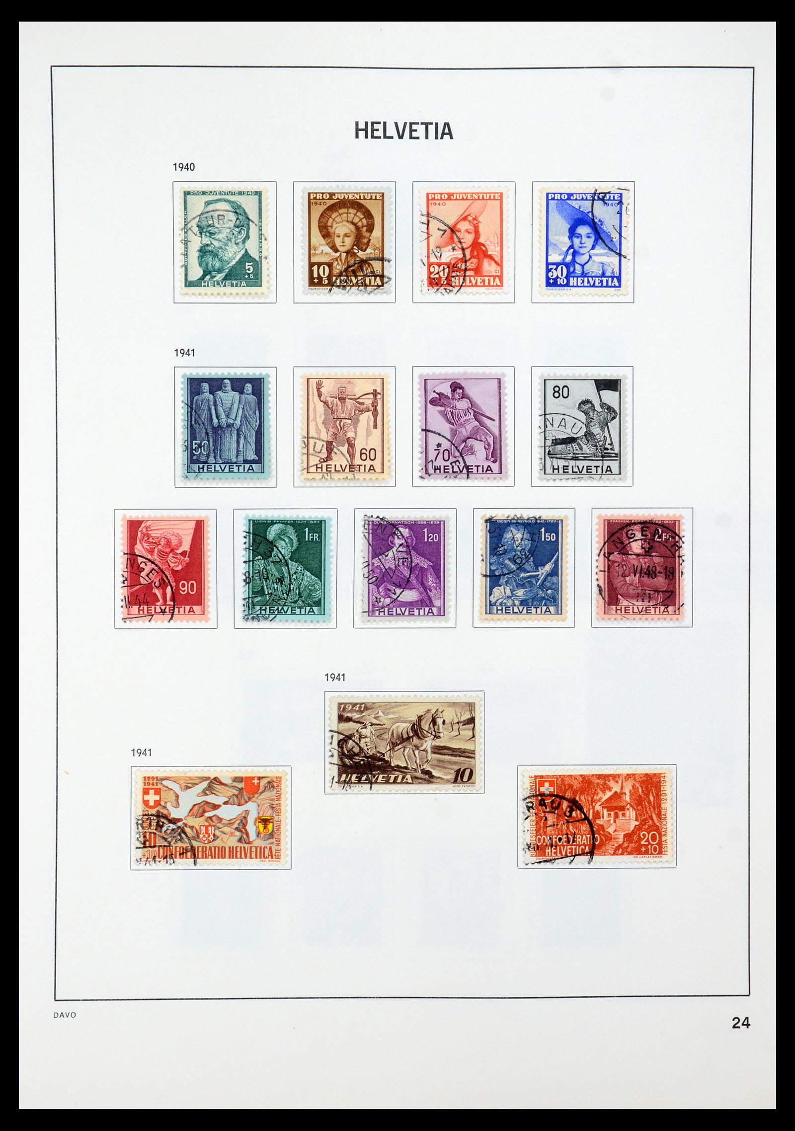 35239 032 - Postzegelverzameling 35239 Zwitserland 1850-1964.