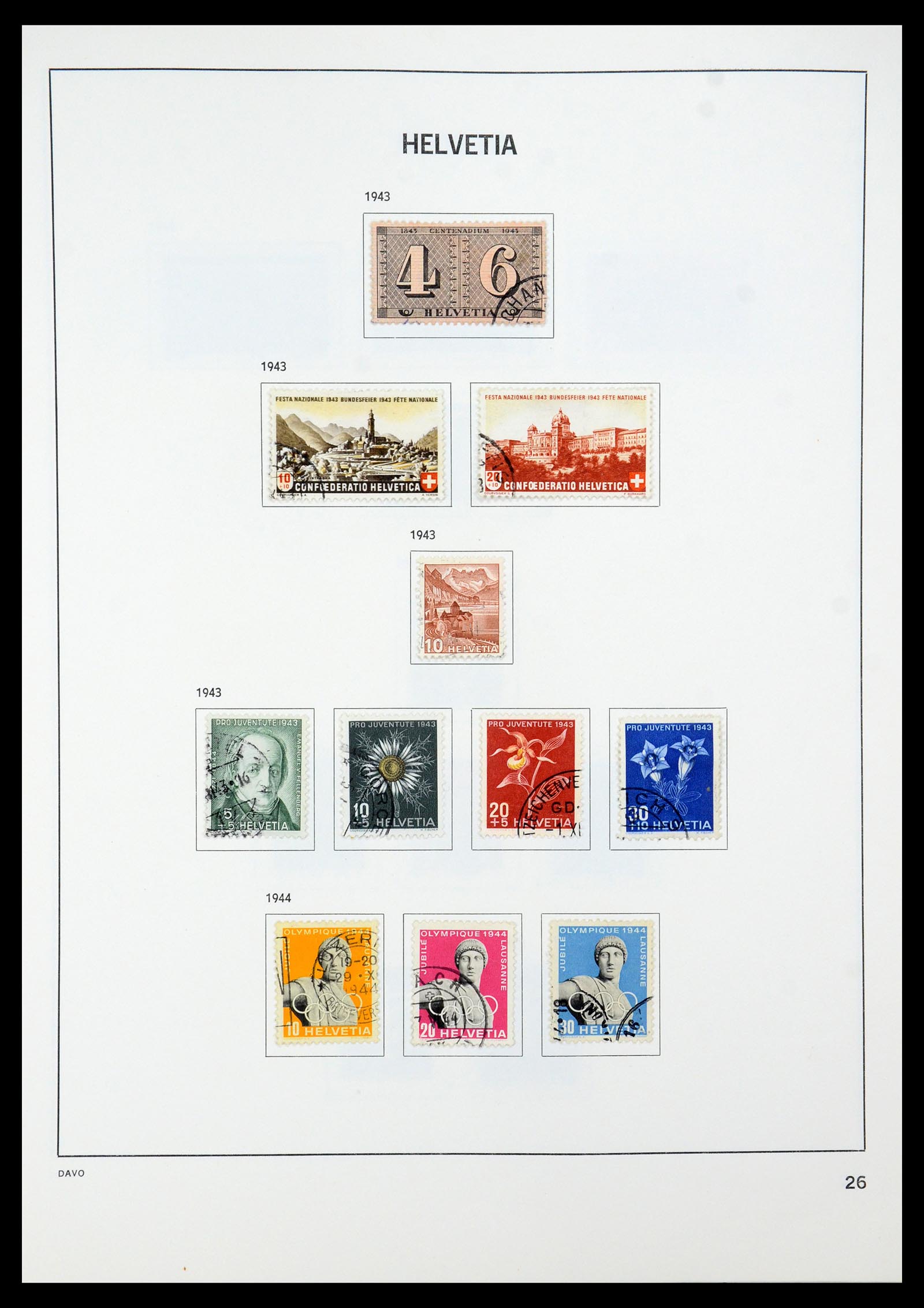 35239 034 - Postzegelverzameling 35239 Zwitserland 1850-1964.