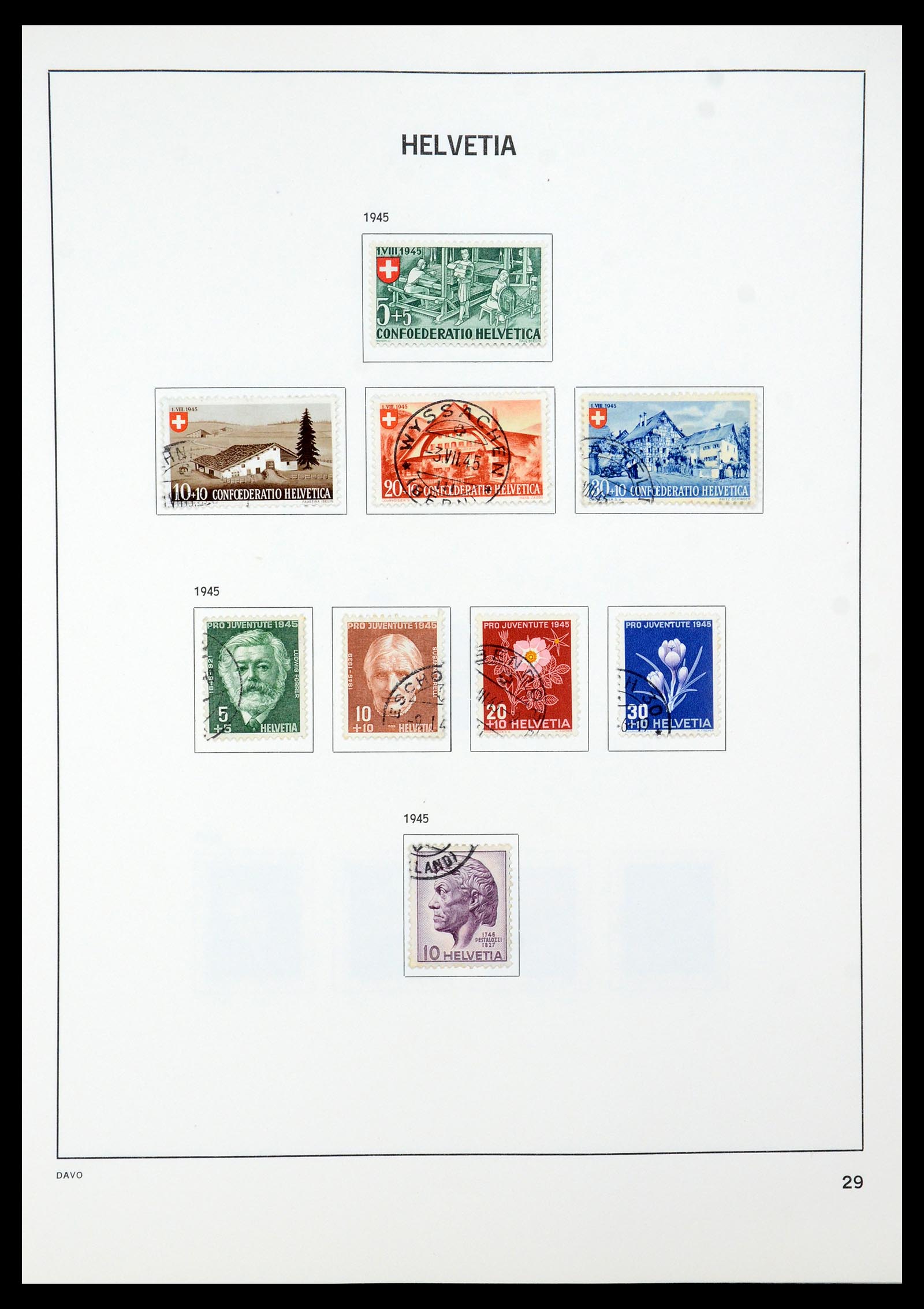 35239 037 - Stamp Collection 35239 Switzerland 1850-1964.