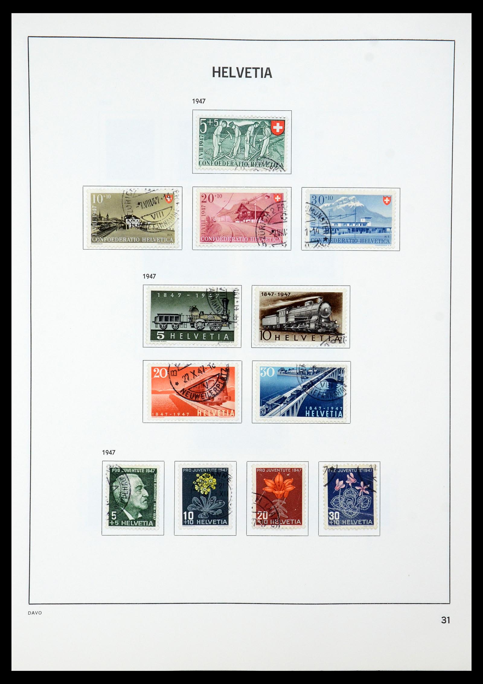 35239 039 - Stamp Collection 35239 Switzerland 1850-1964.