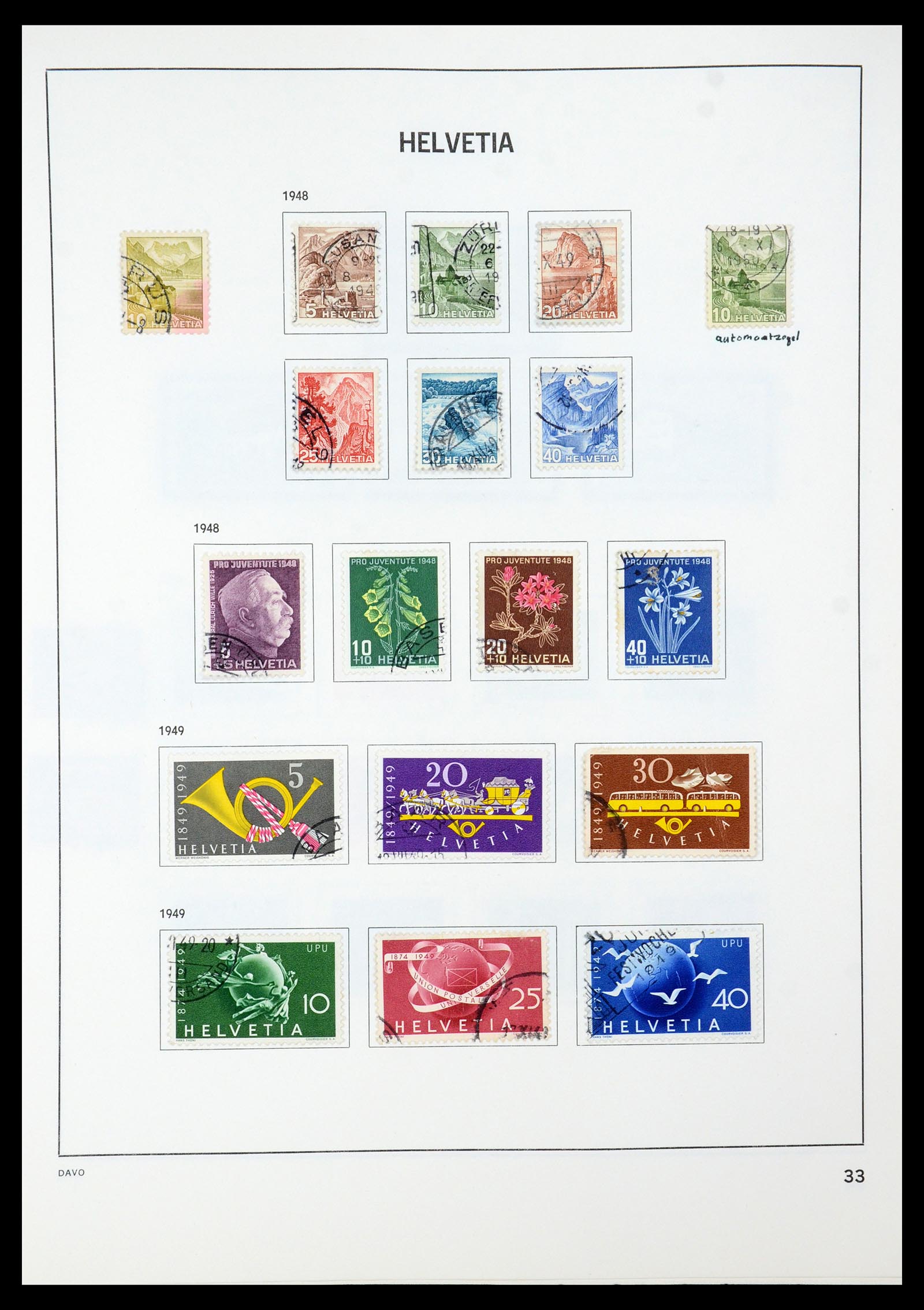 35239 041 - Postzegelverzameling 35239 Zwitserland 1850-1964.