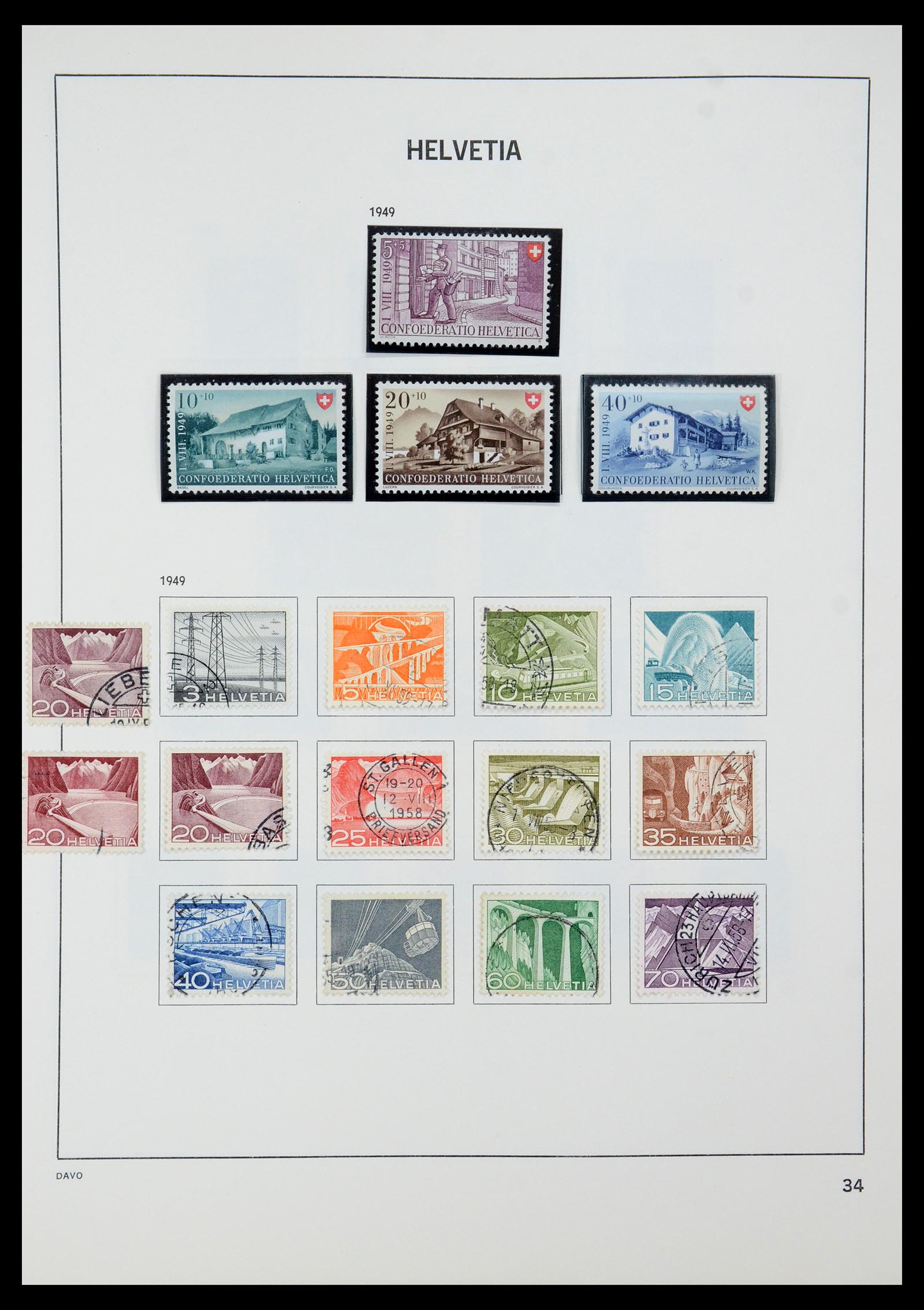 35239 042 - Stamp Collection 35239 Switzerland 1850-1964.