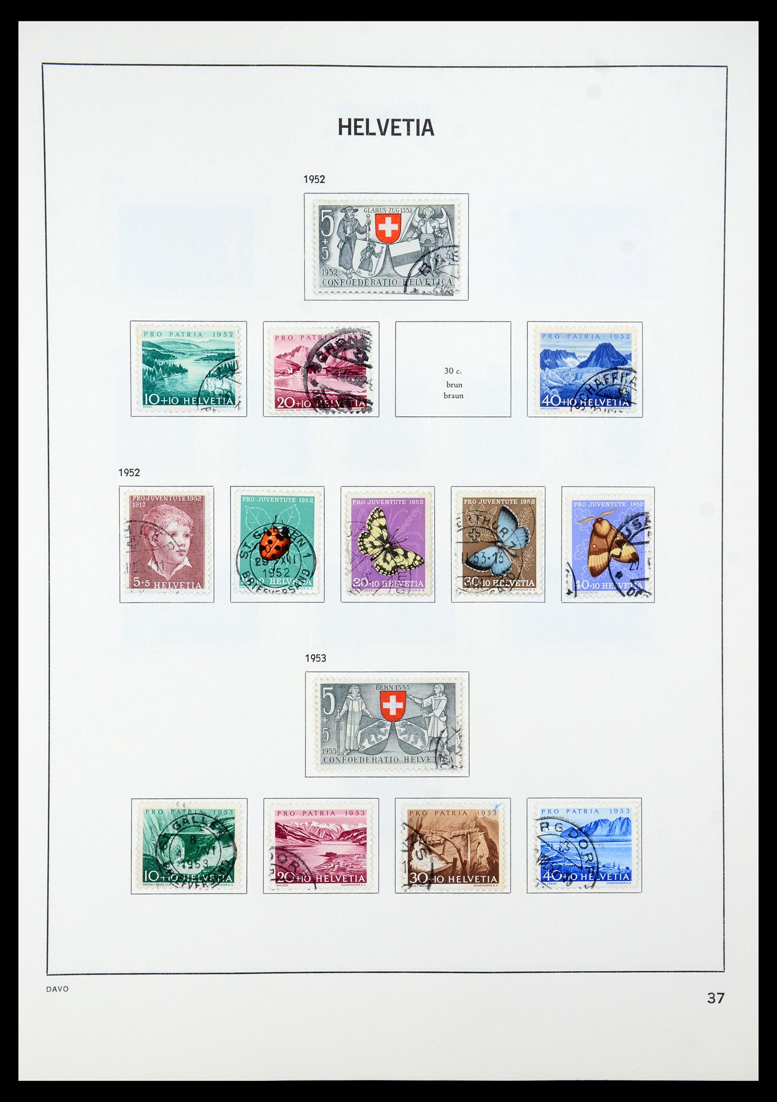 35239 045 - Postzegelverzameling 35239 Zwitserland 1850-1964.