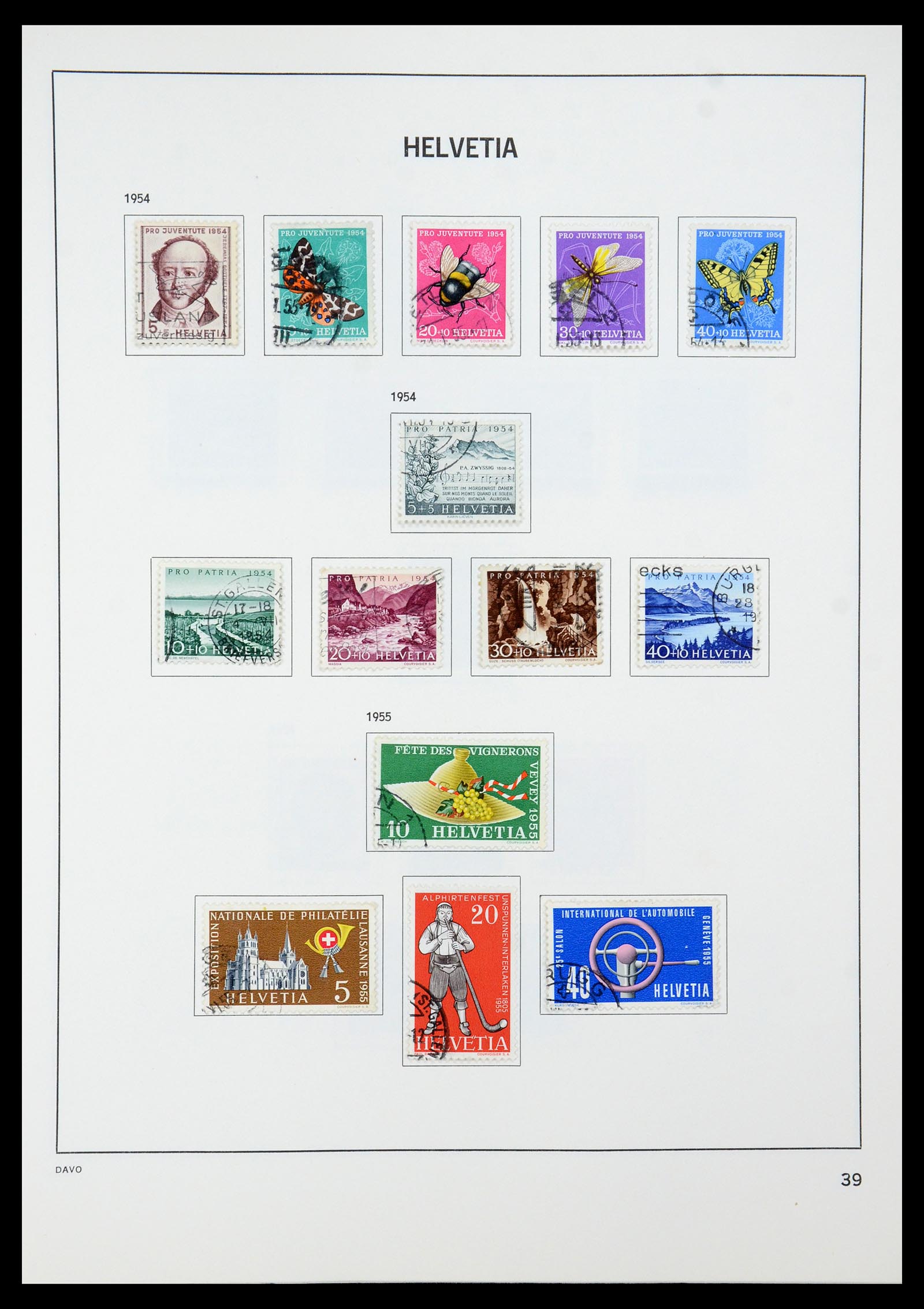 35239 047 - Postzegelverzameling 35239 Zwitserland 1850-1964.