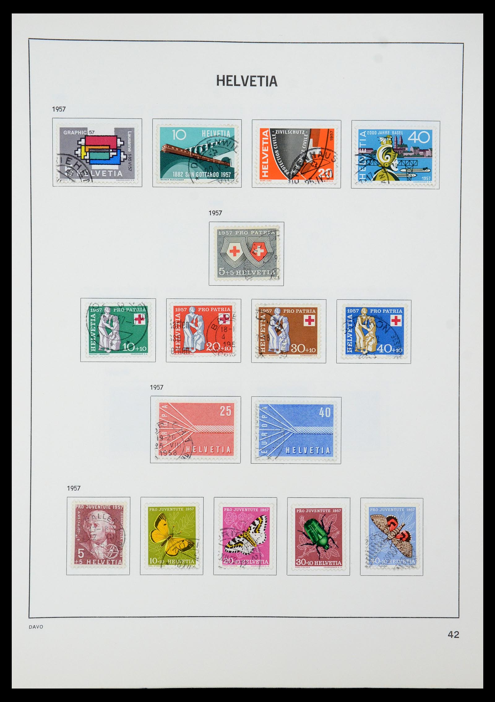 35239 050 - Postzegelverzameling 35239 Zwitserland 1850-1964.
