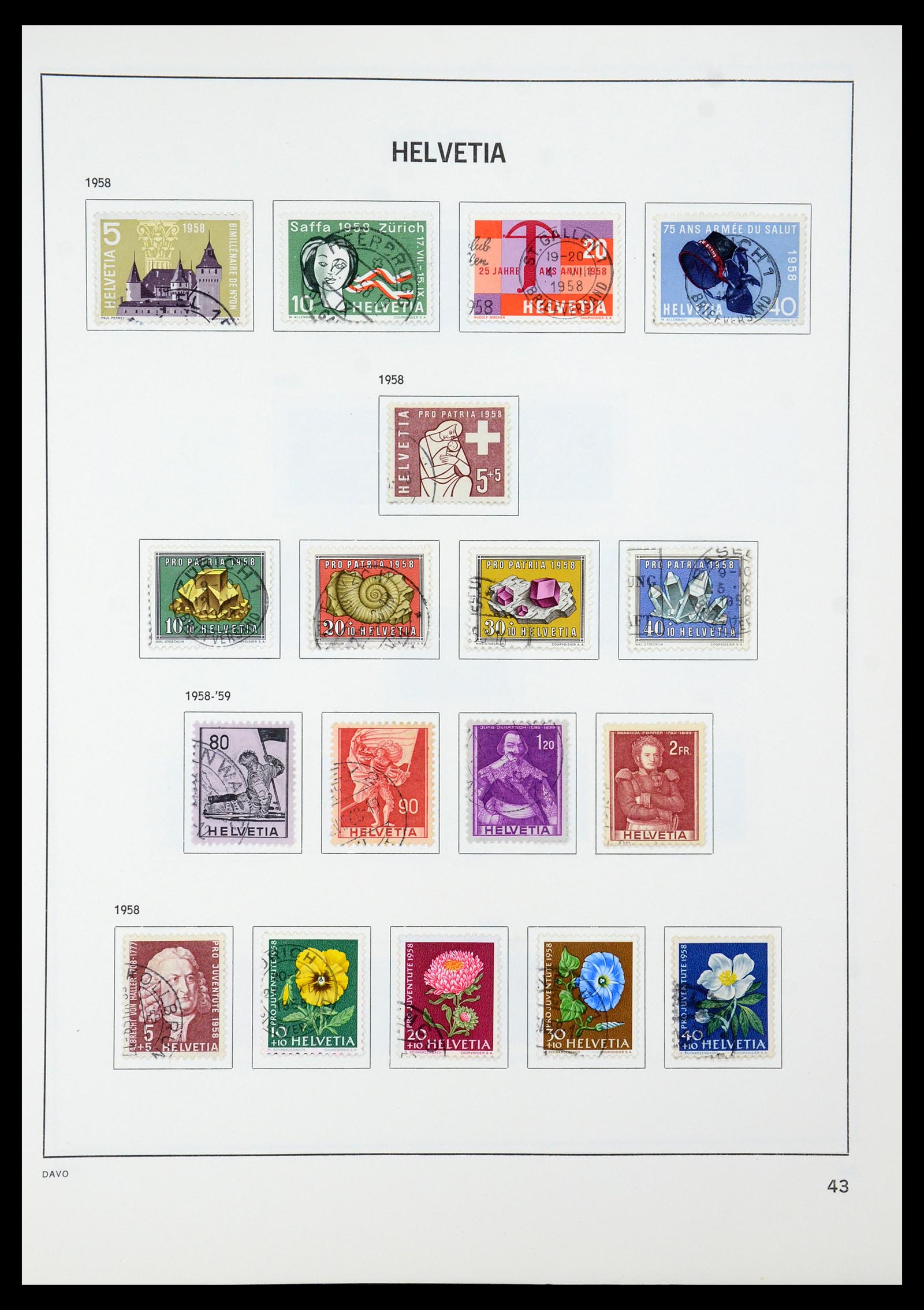 35239 051 - Stamp Collection 35239 Switzerland 1850-1964.