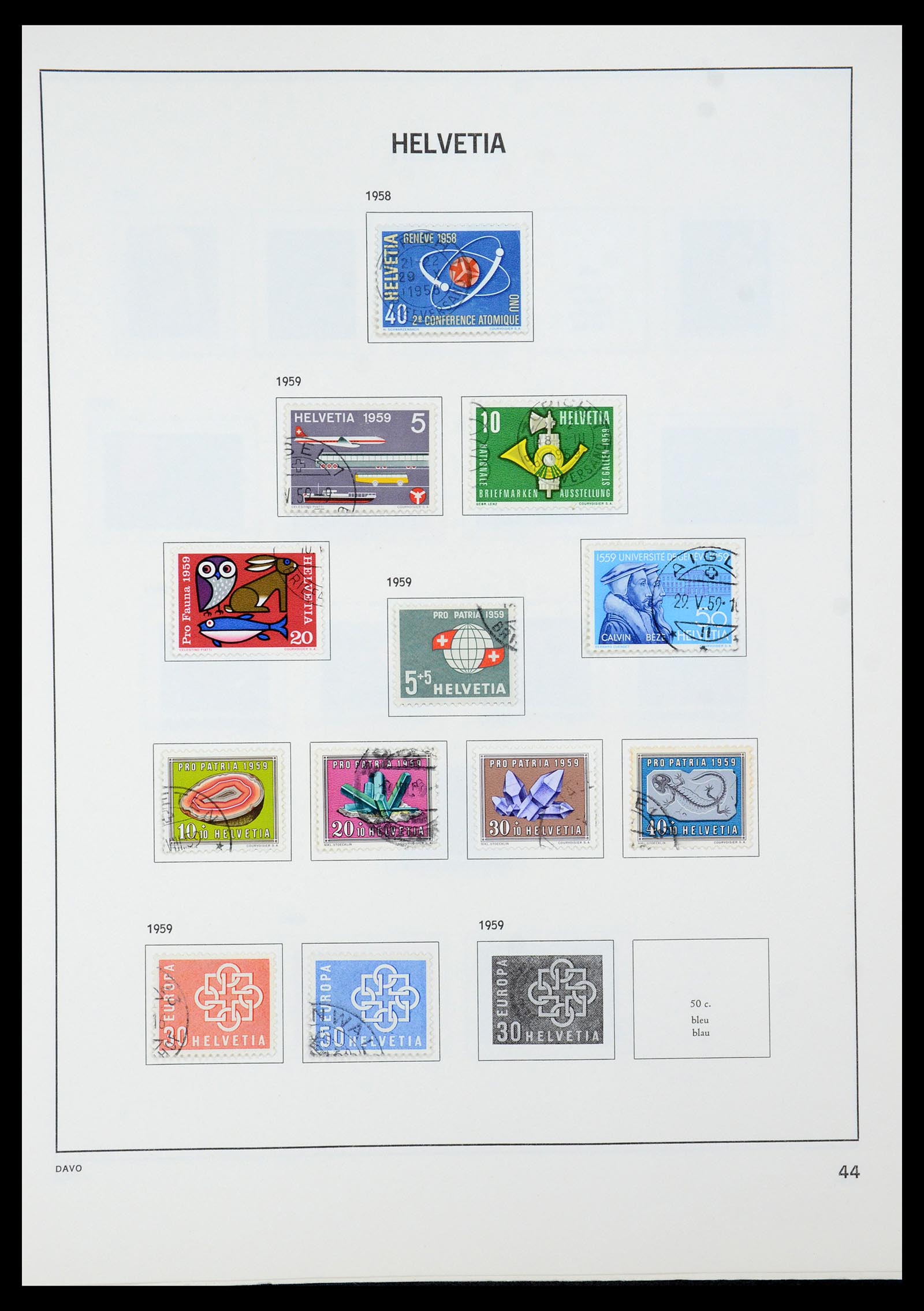 35239 052 - Stamp Collection 35239 Switzerland 1850-1964.