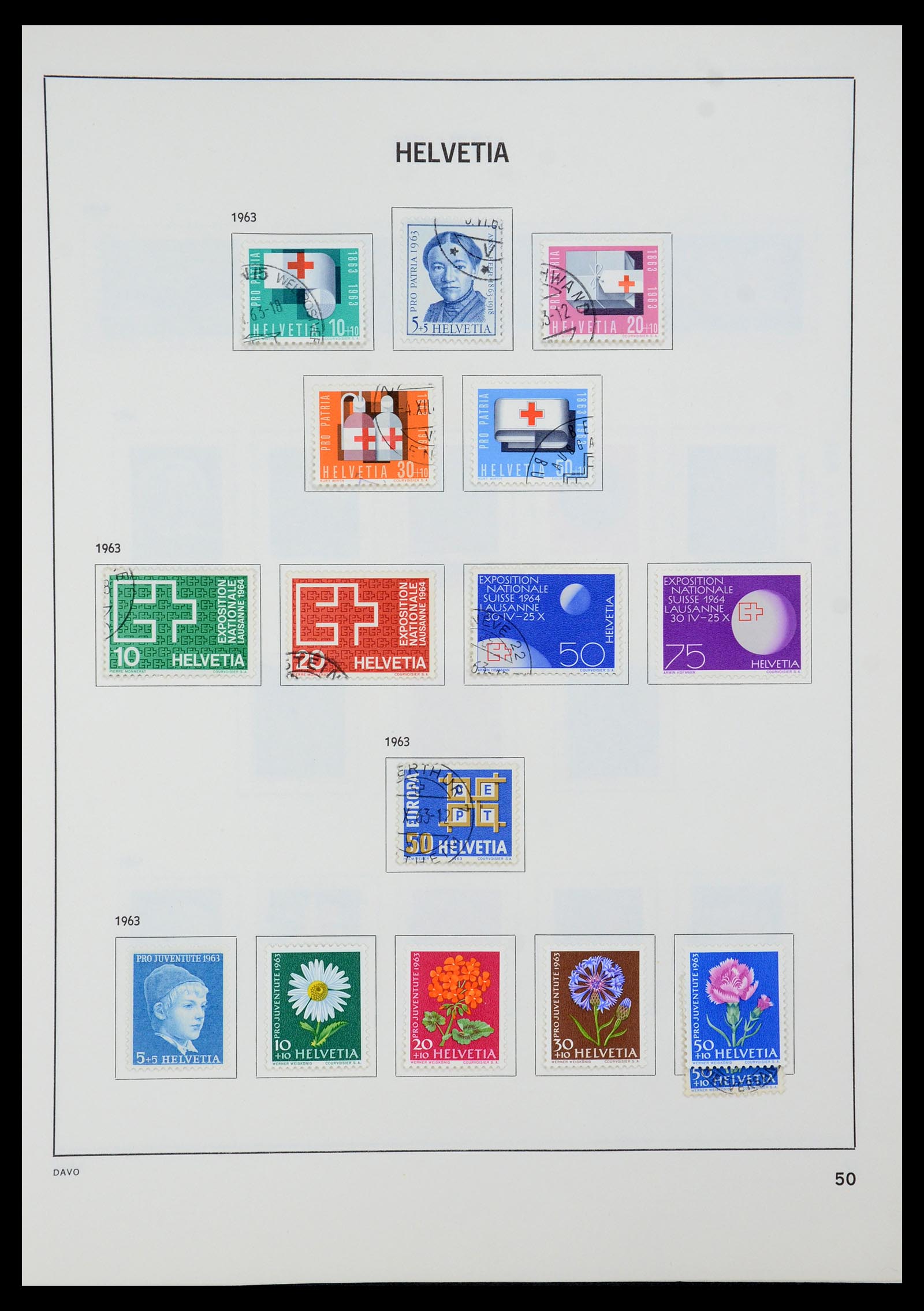 35239 057 - Stamp Collection 35239 Switzerland 1850-1964.