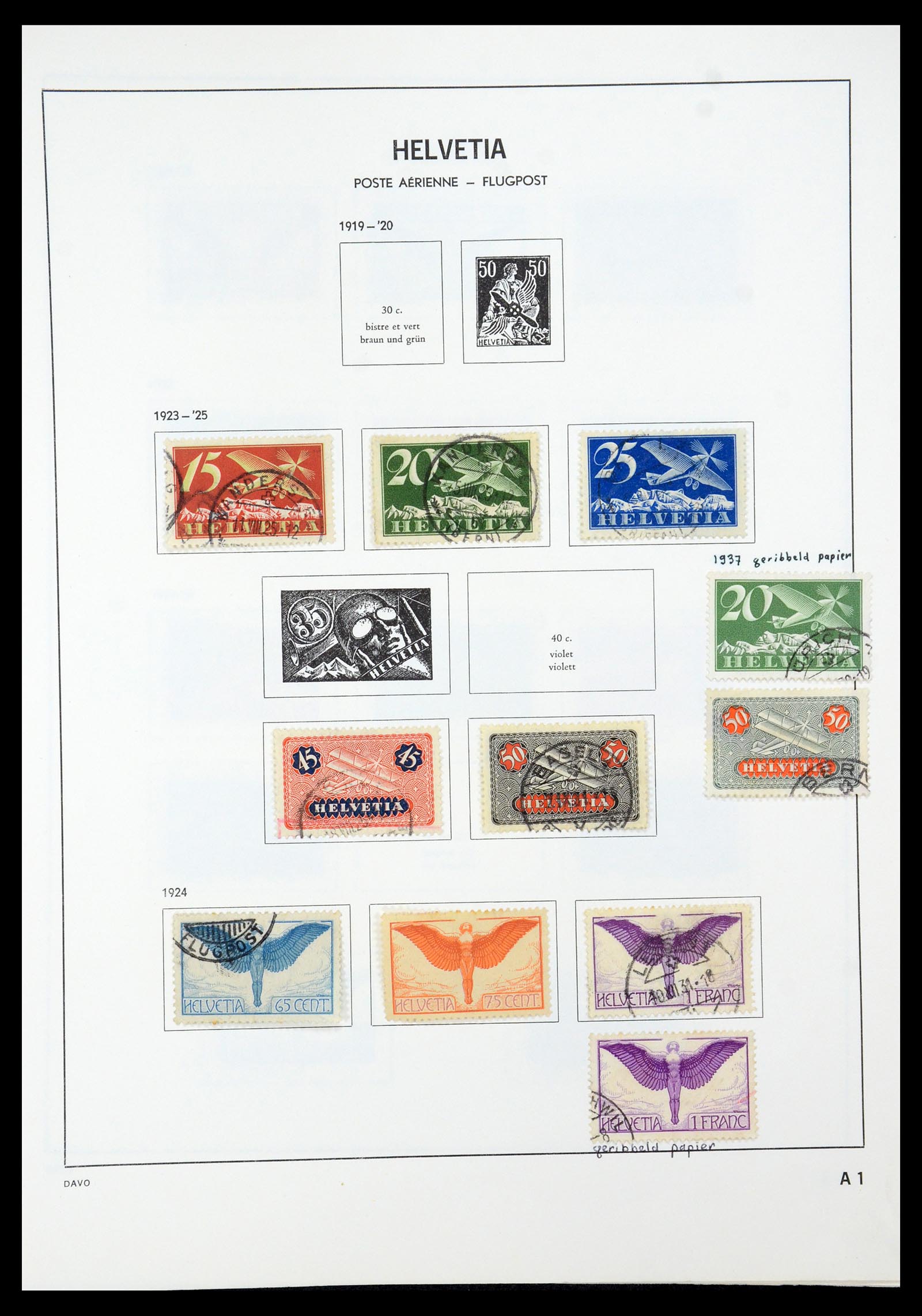 35239 059 - Postzegelverzameling 35239 Zwitserland 1850-1964.