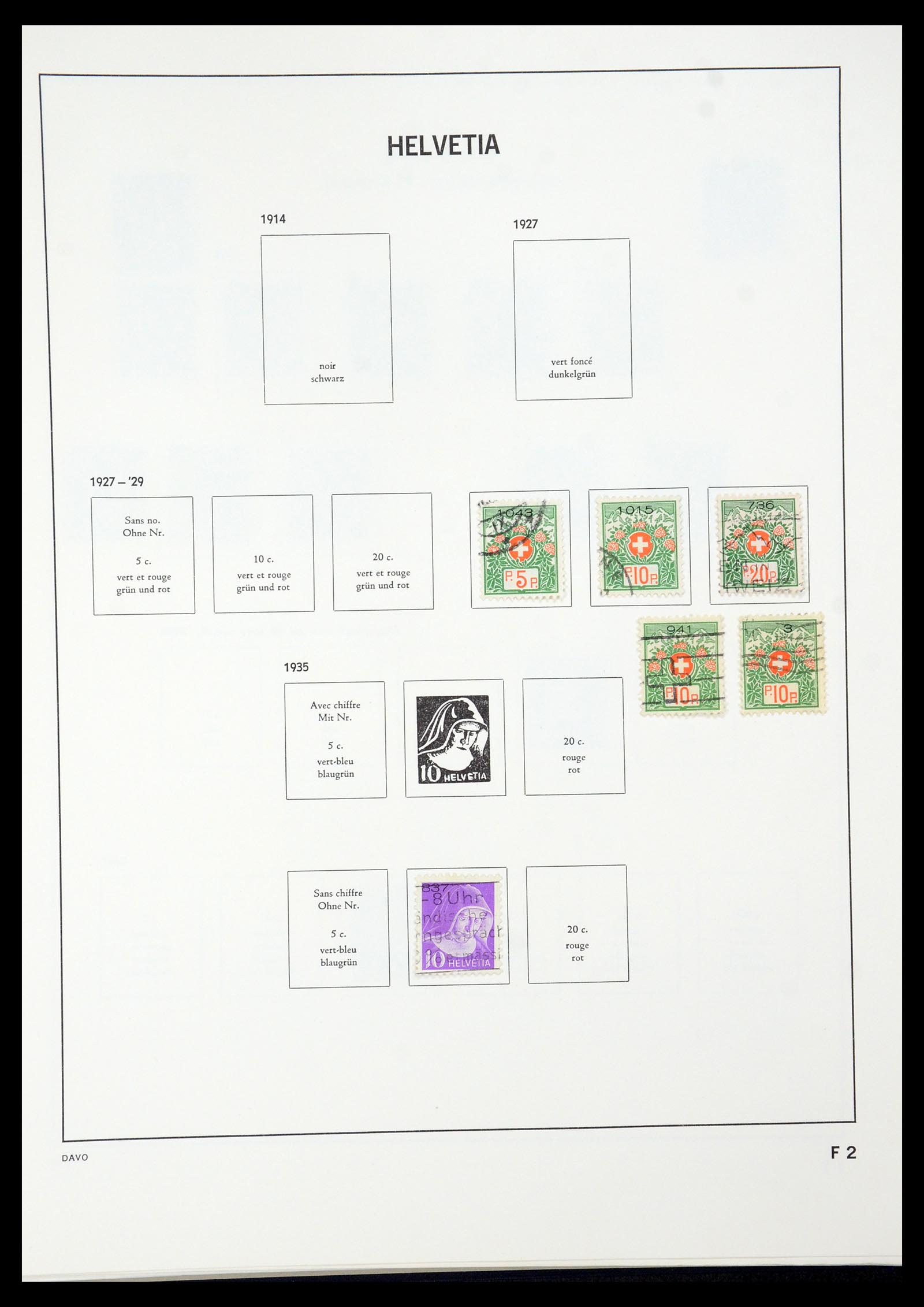 35239 085 - Stamp Collection 35239 Switzerland 1850-1964.