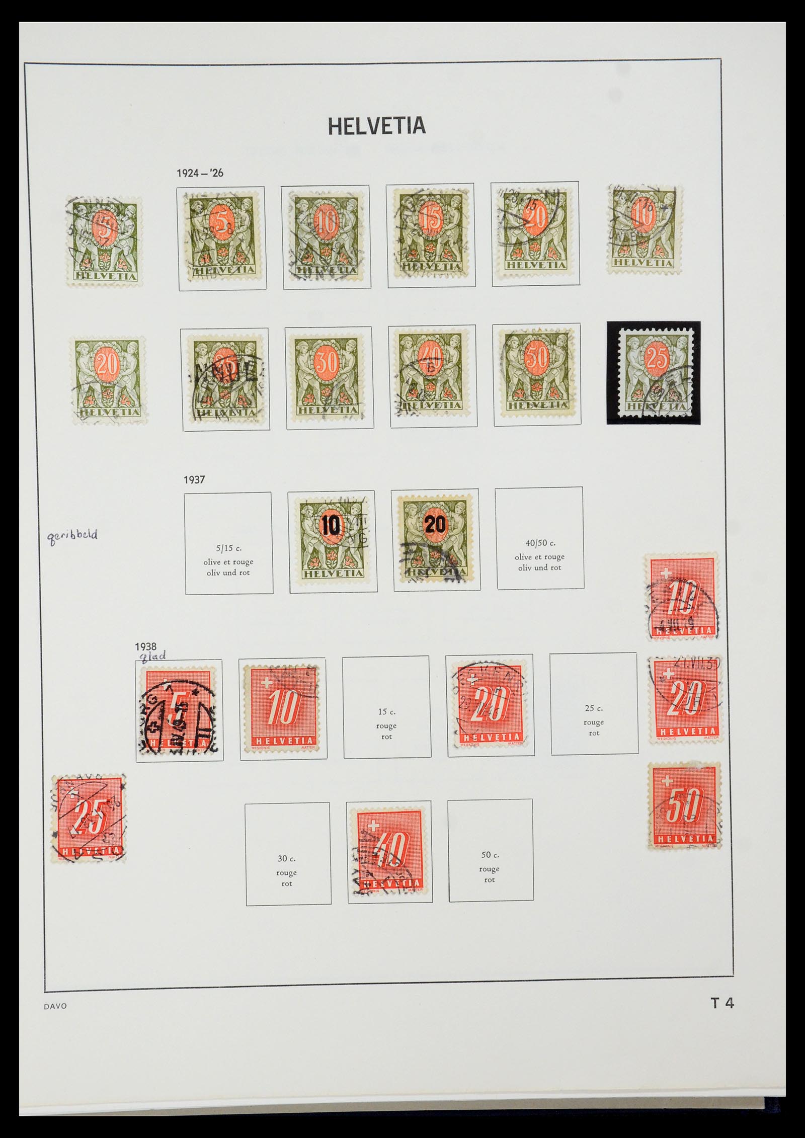 35239 089 - Stamp Collection 35239 Switzerland 1850-1964.