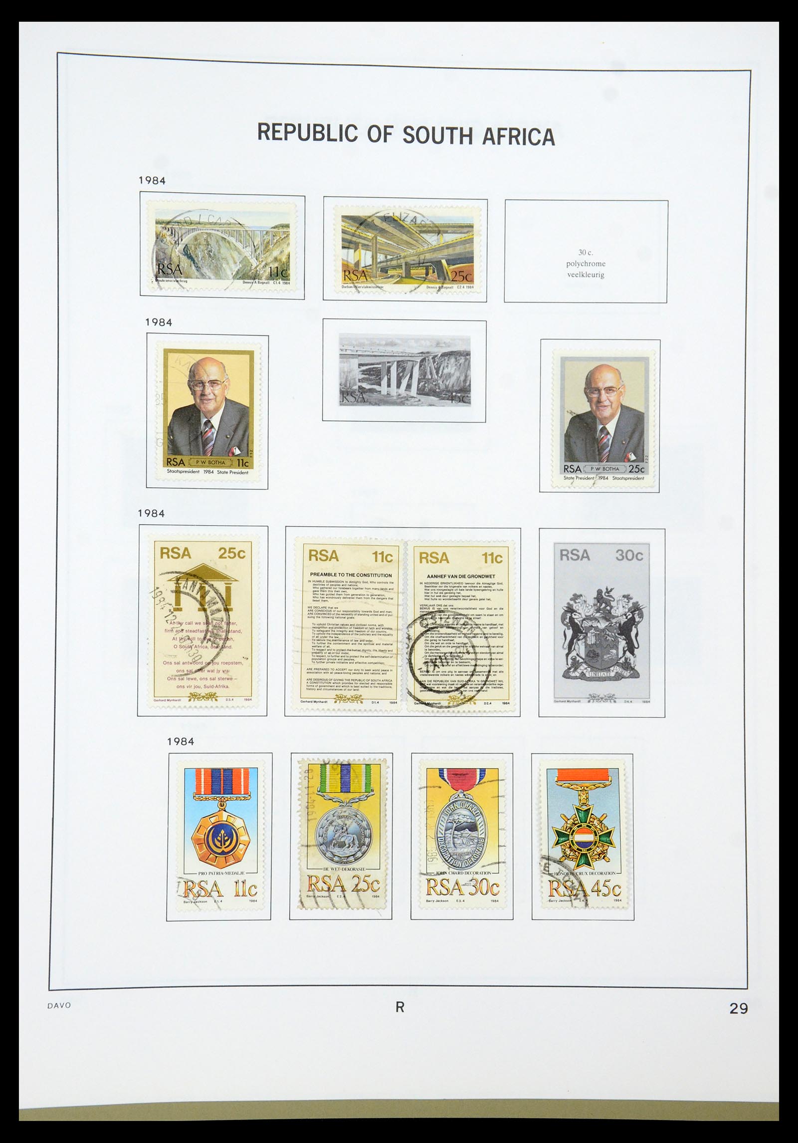 35242 001 - Postzegelverzameling 35242 Zuid Afrika en gebieden 1860-2000.