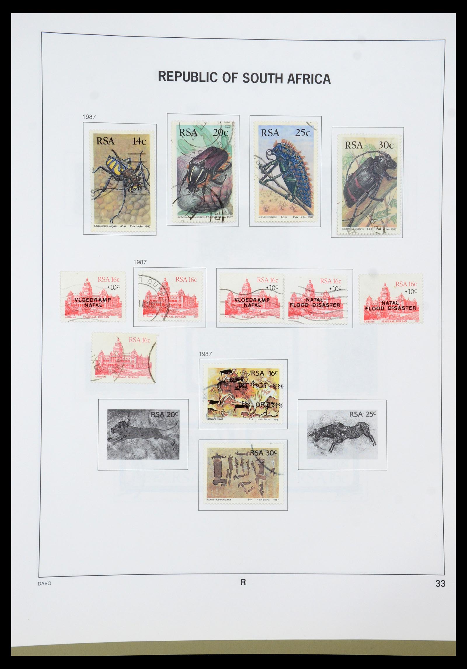 35242 005 - Postzegelverzameling 35242 Zuid Afrika en gebieden 1860-2000.