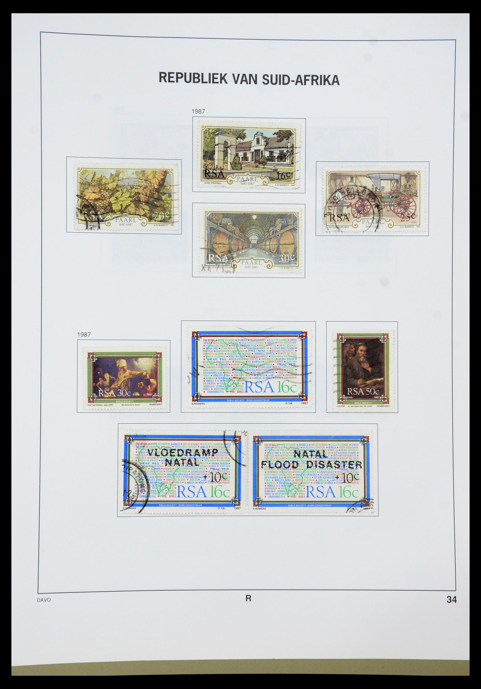 35242 006 - Postzegelverzameling 35242 Zuid Afrika en gebieden 1860-2000.