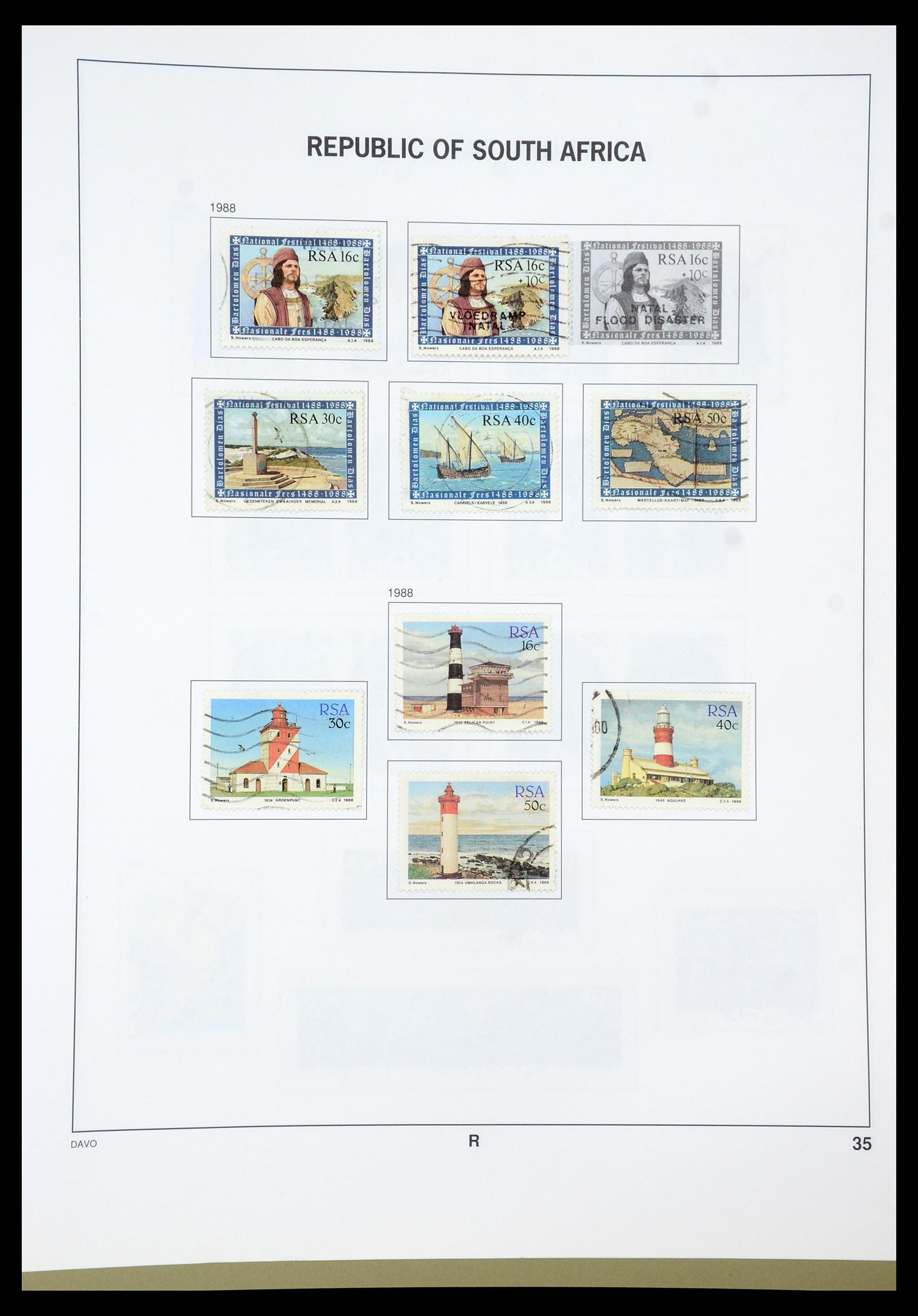 35242 007 - Postzegelverzameling 35242 Zuid Afrika en gebieden 1860-2000.