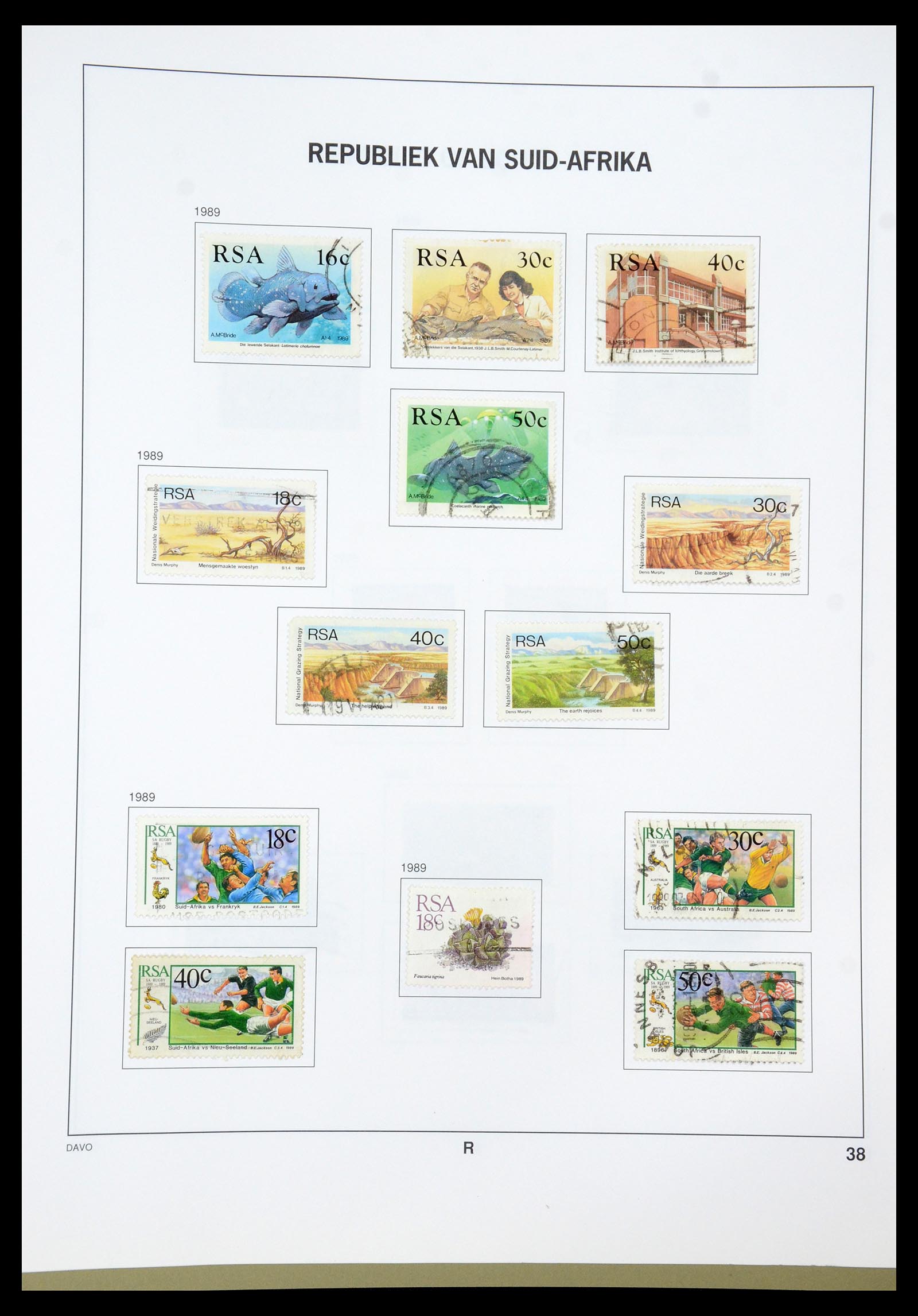 35242 010 - Postzegelverzameling 35242 Zuid Afrika en gebieden 1860-2000.