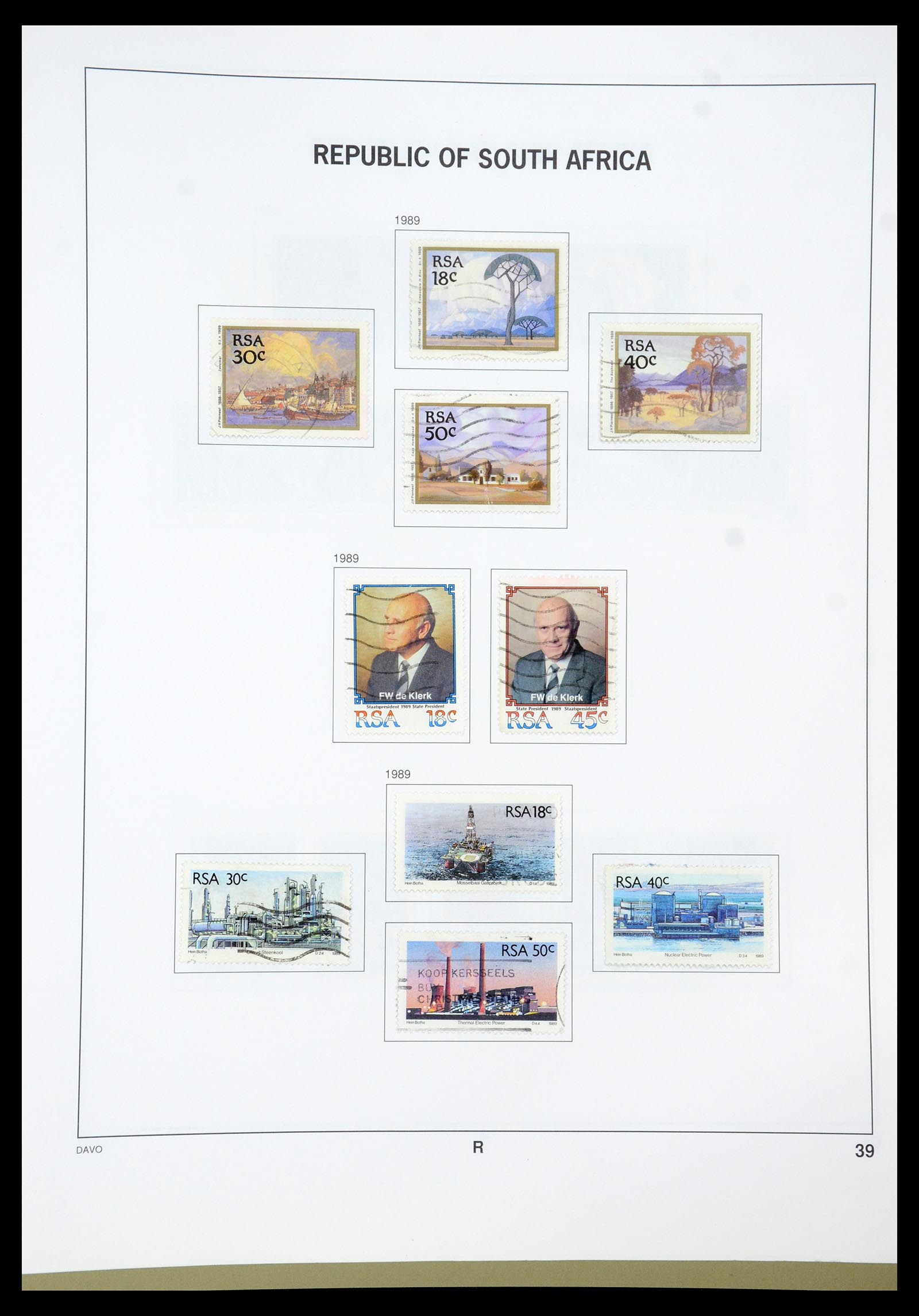 35242 011 - Postzegelverzameling 35242 Zuid Afrika en gebieden 1860-2000.