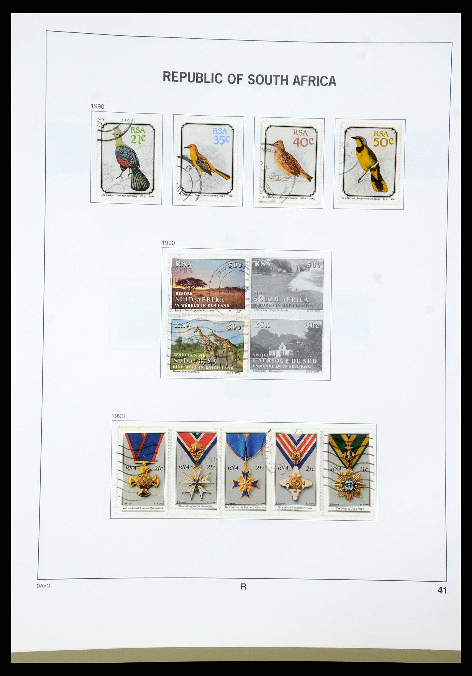 35242 013 - Postzegelverzameling 35242 Zuid Afrika en gebieden 1860-2000.