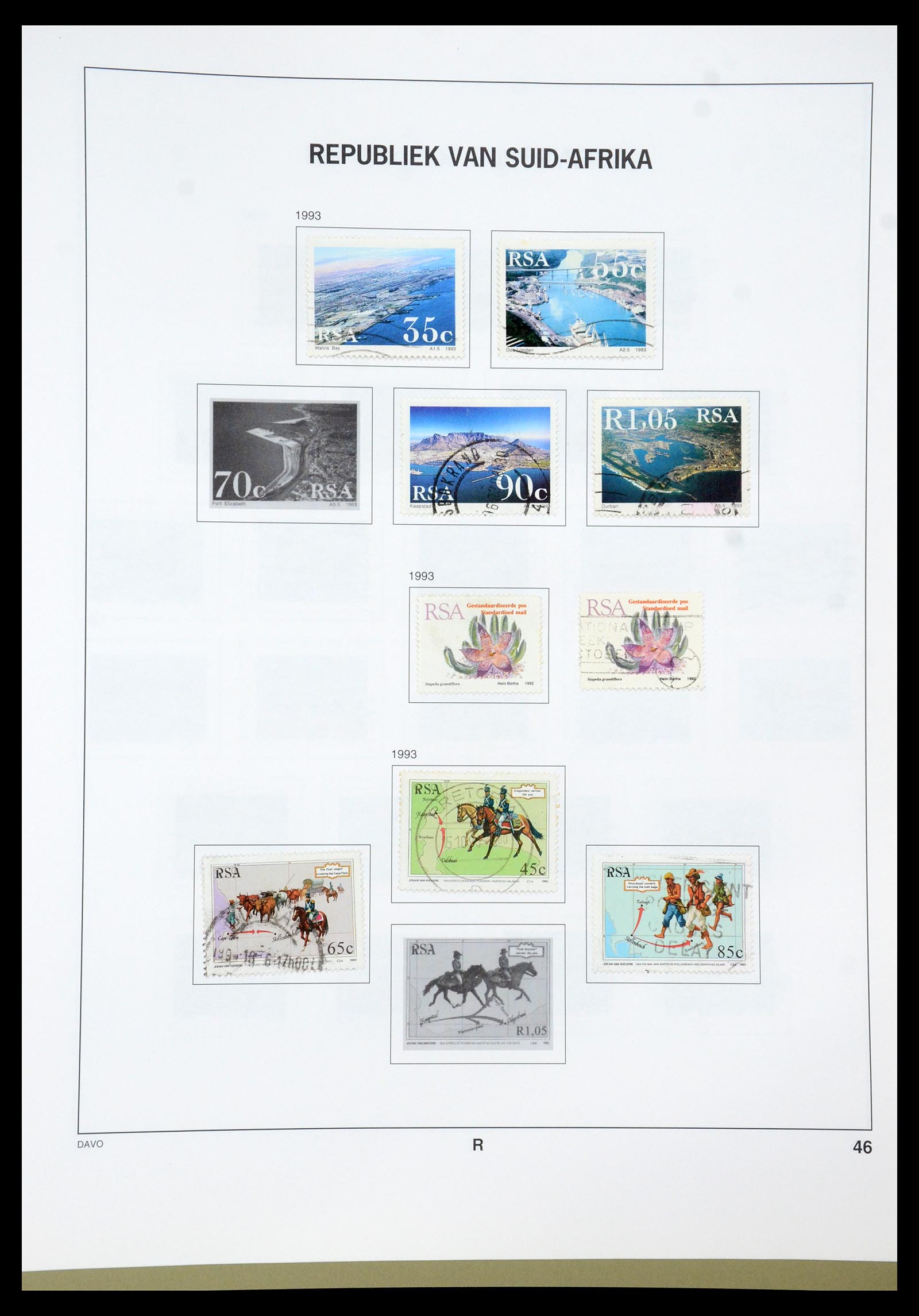 35242 018 - Postzegelverzameling 35242 Zuid Afrika en gebieden 1860-2000.