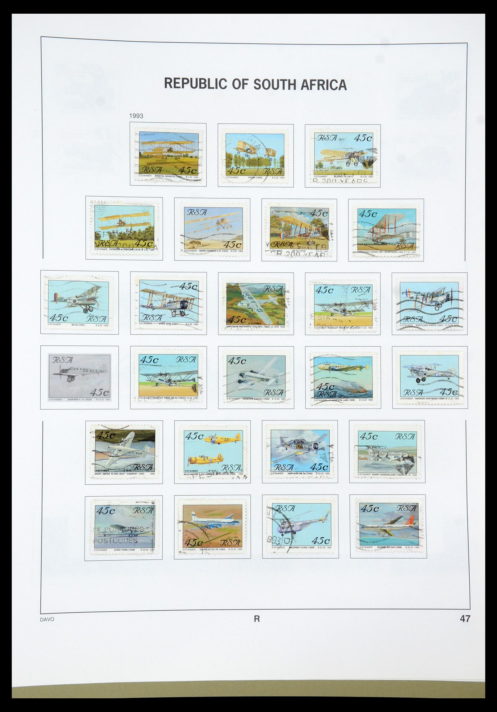 35242 019 - Postzegelverzameling 35242 Zuid Afrika en gebieden 1860-2000.