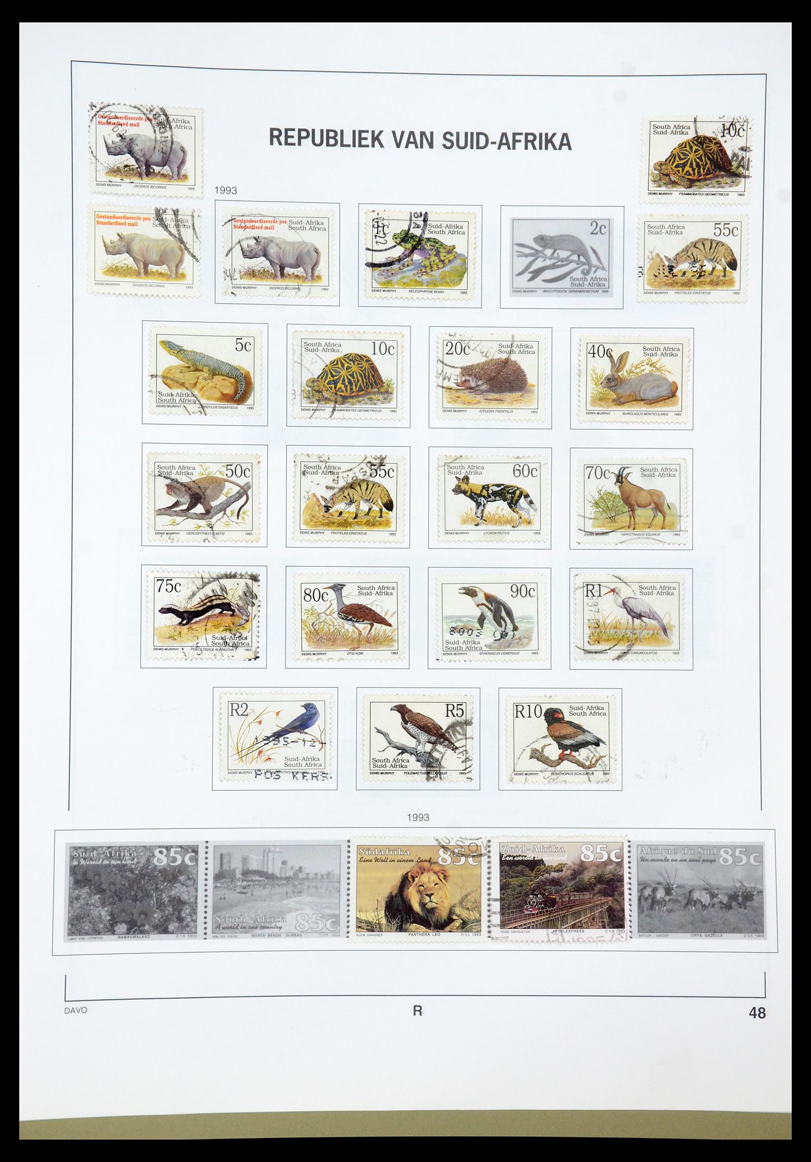35242 020 - Postzegelverzameling 35242 Zuid Afrika en gebieden 1860-2000.