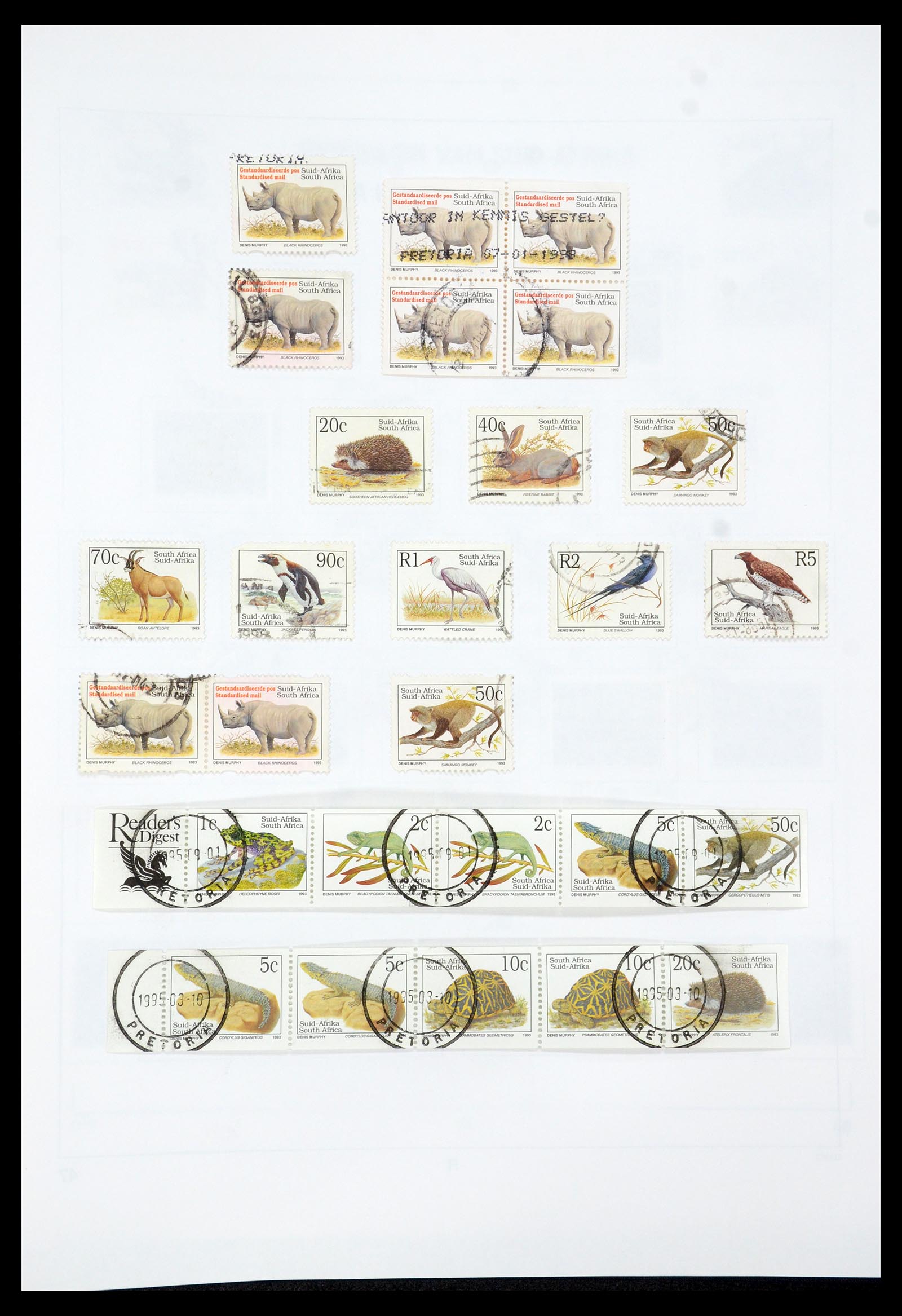 35242 021 - Postzegelverzameling 35242 Zuid Afrika en gebieden 1860-2000.