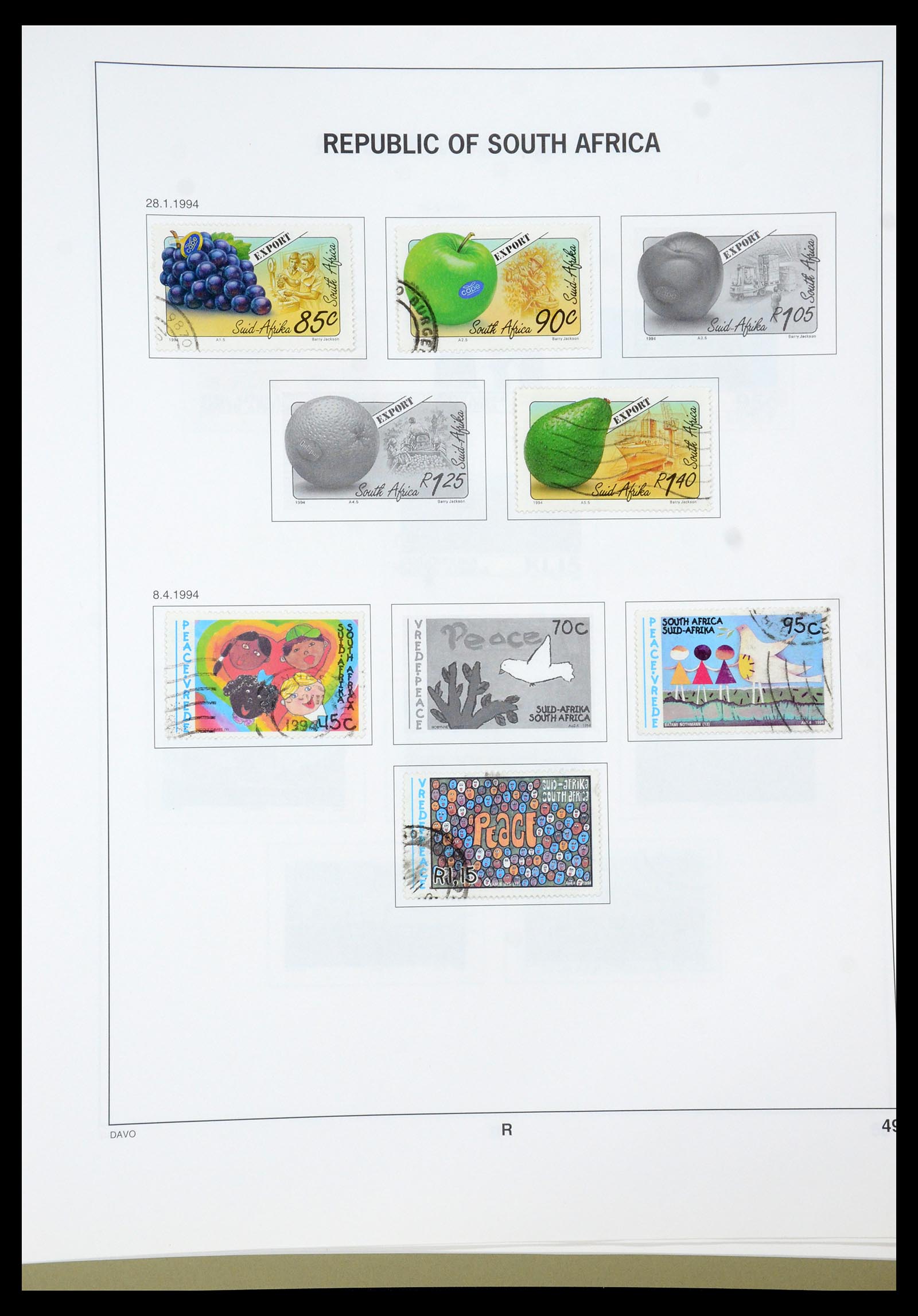 35242 022 - Postzegelverzameling 35242 Zuid Afrika en gebieden 1860-2000.