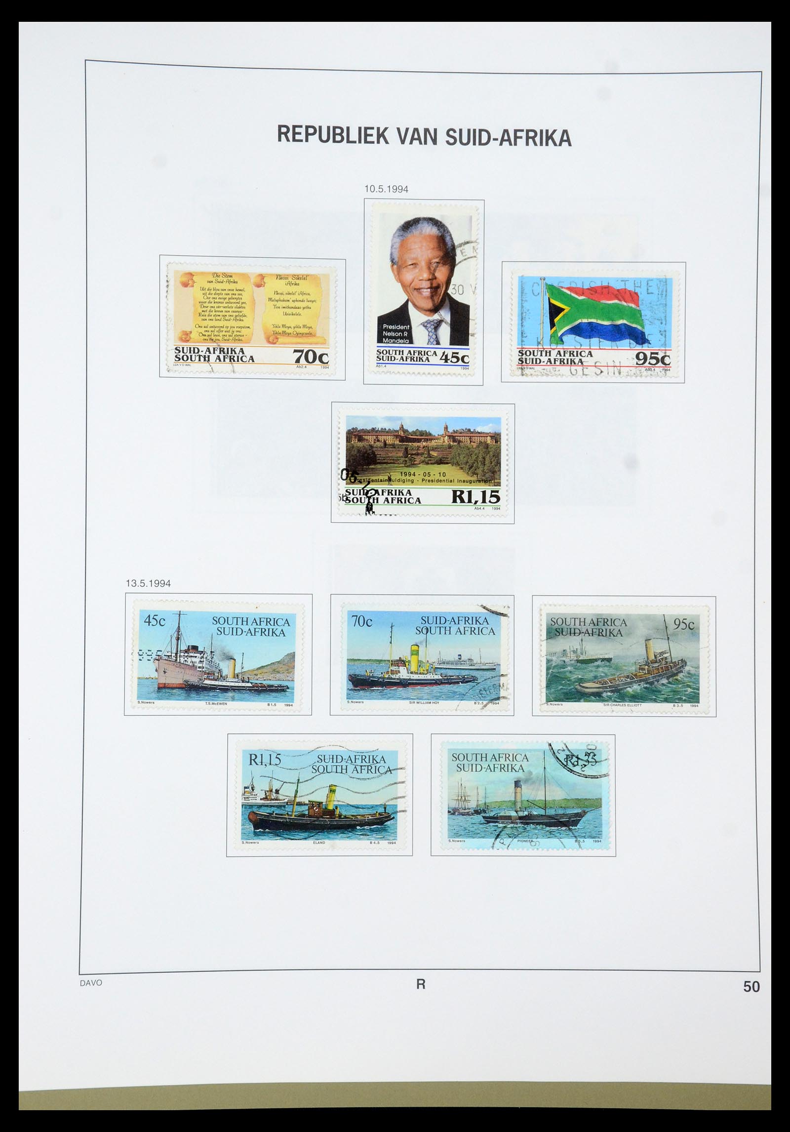 35242 023 - Postzegelverzameling 35242 Zuid Afrika en gebieden 1860-2000.