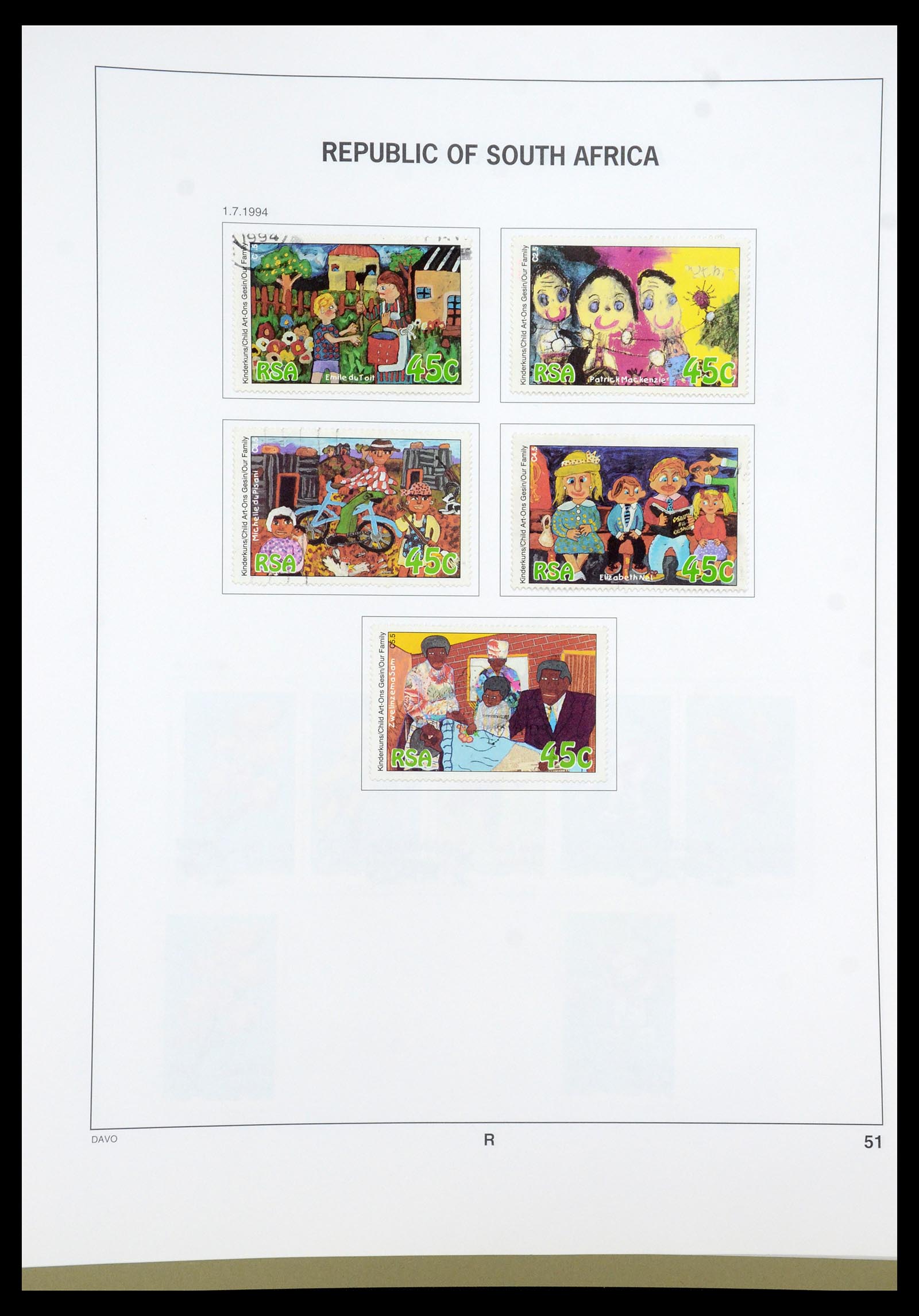 35242 024 - Postzegelverzameling 35242 Zuid Afrika en gebieden 1860-2000.