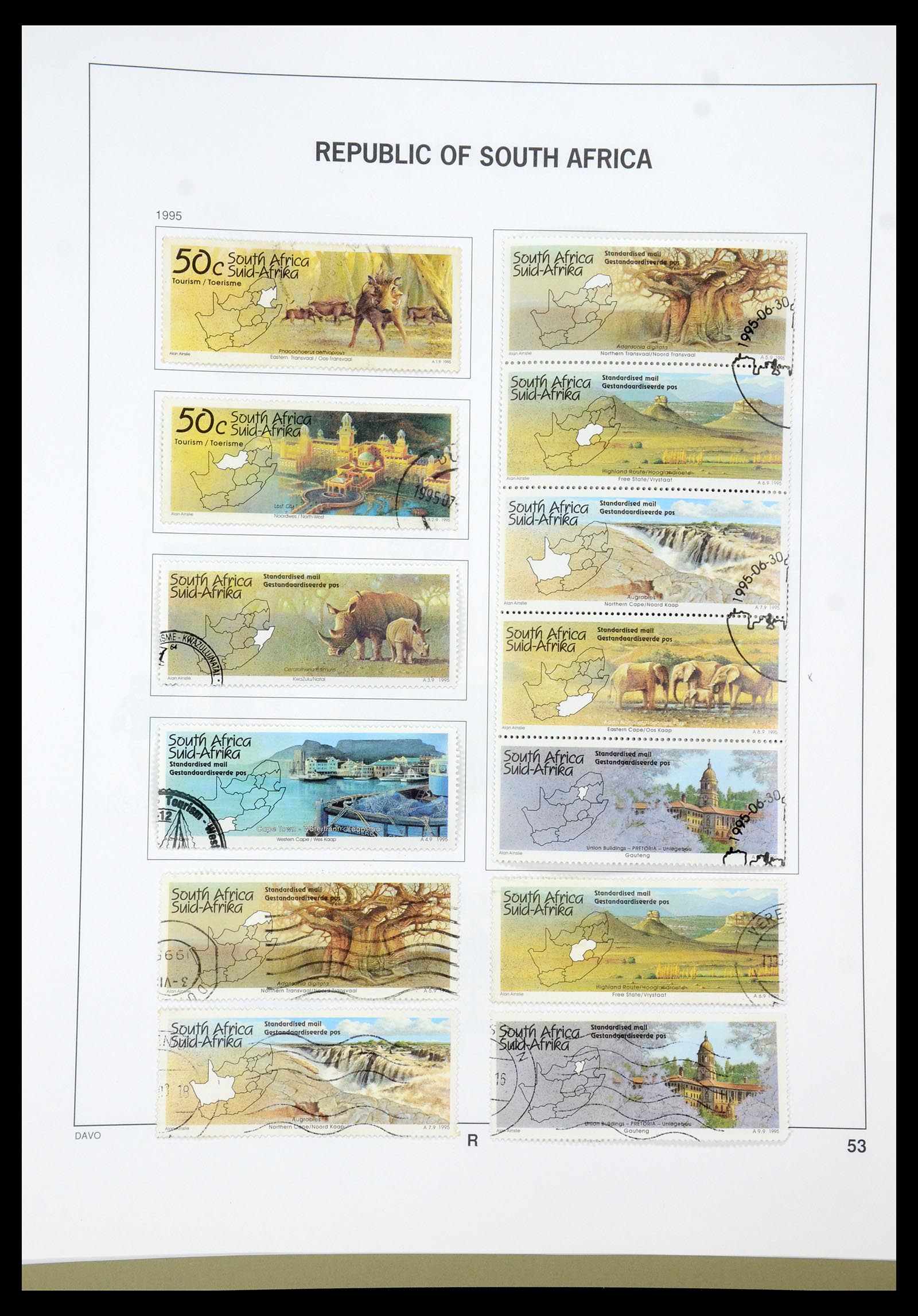 35242 026 - Postzegelverzameling 35242 Zuid Afrika en gebieden 1860-2000.