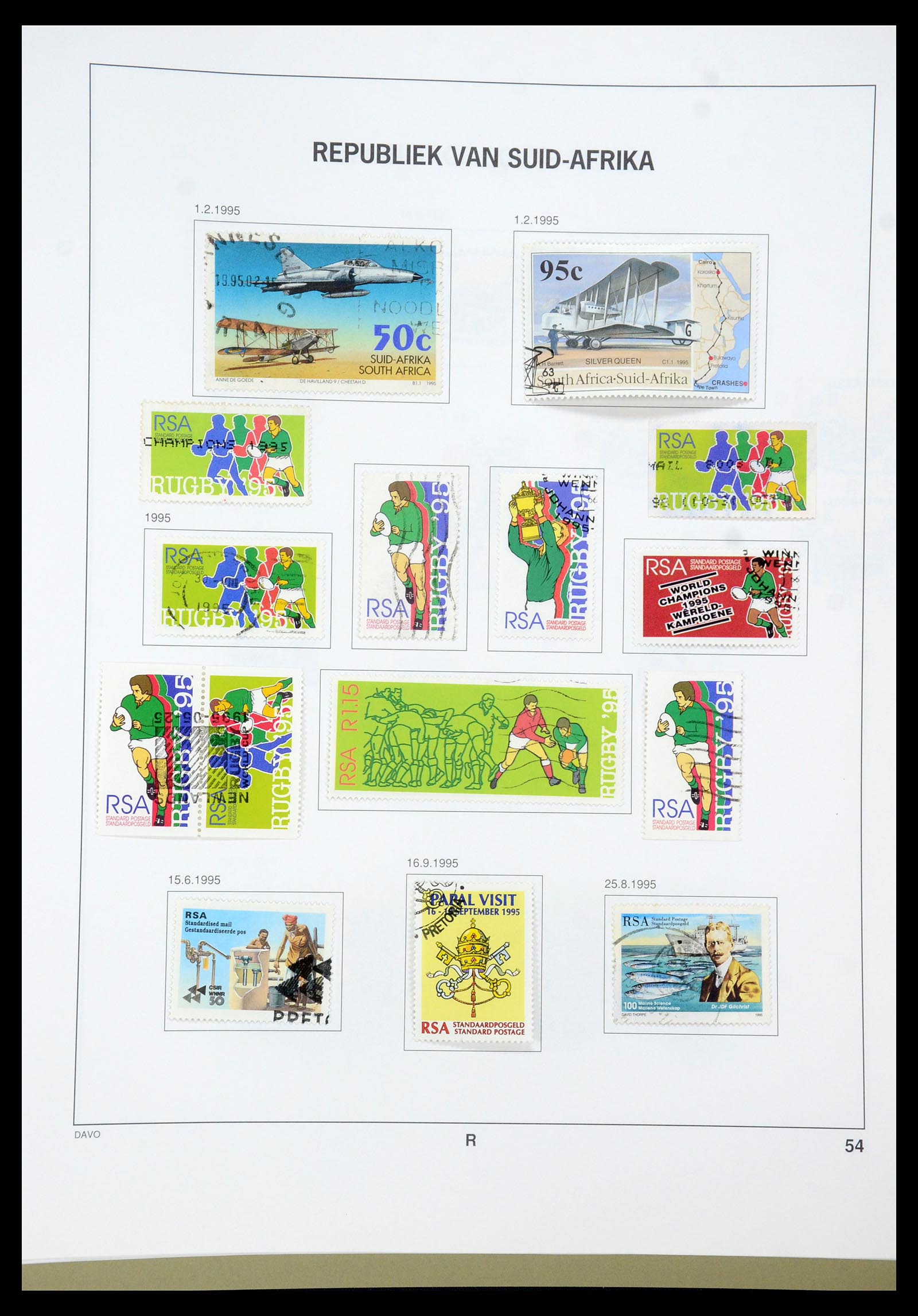 35242 027 - Postzegelverzameling 35242 Zuid Afrika en gebieden 1860-2000.