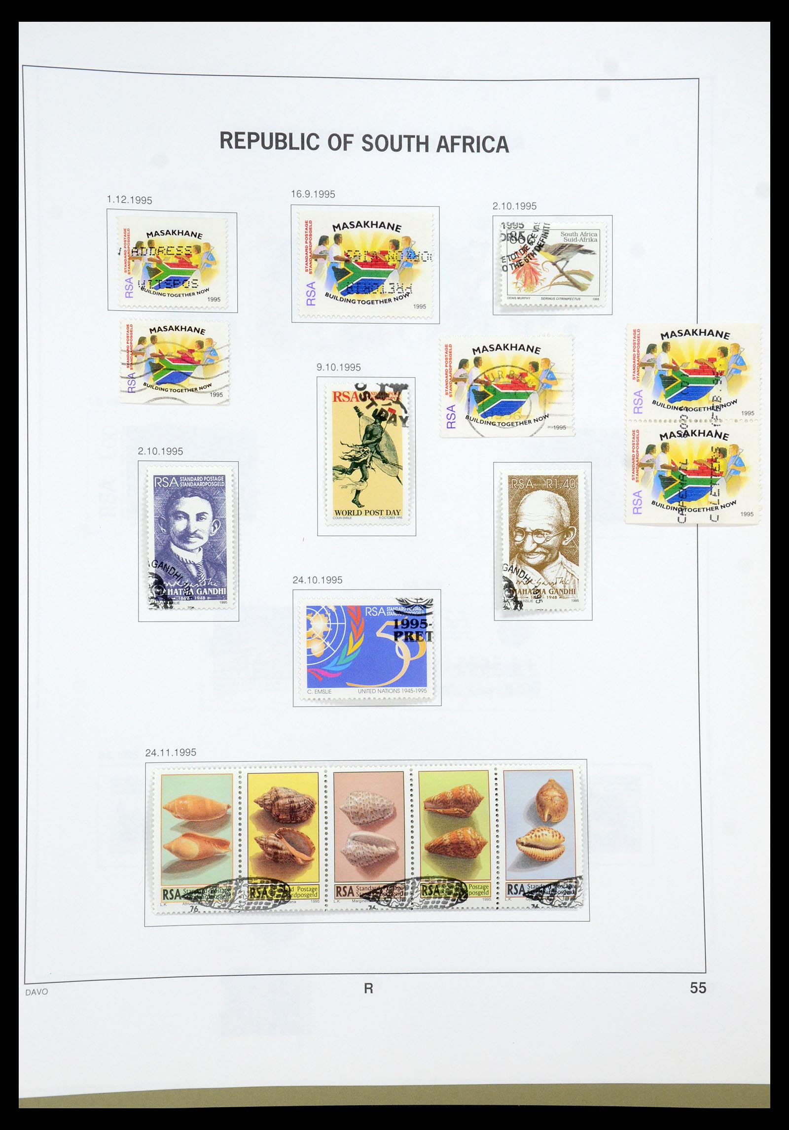 35242 028 - Postzegelverzameling 35242 Zuid Afrika en gebieden 1860-2000.