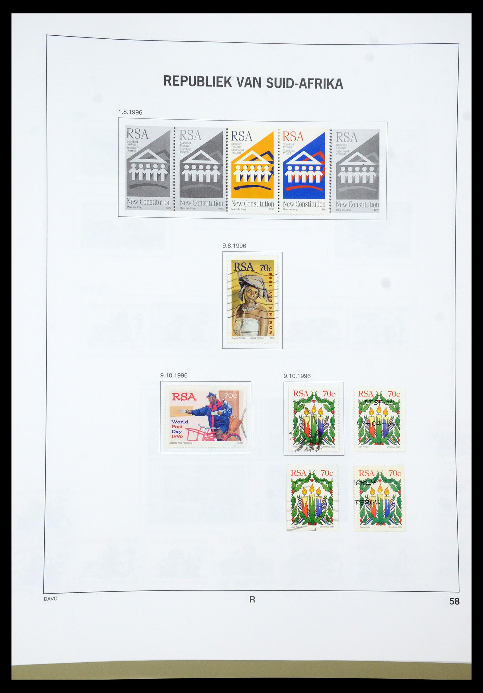 35242 031 - Postzegelverzameling 35242 Zuid Afrika en gebieden 1860-2000.
