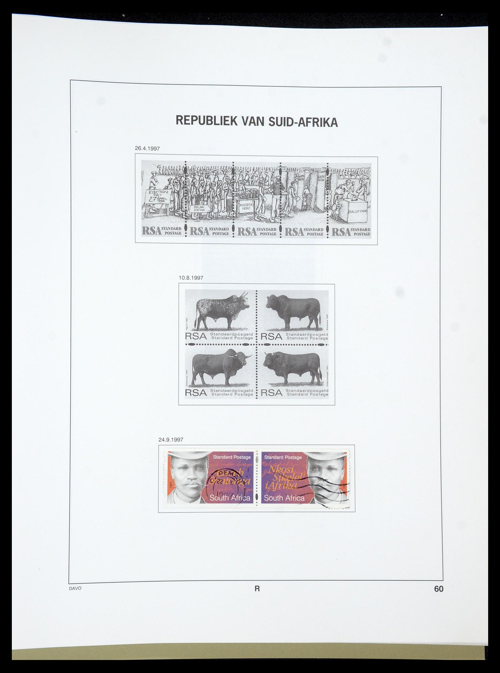 35242 033 - Postzegelverzameling 35242 Zuid Afrika en gebieden 1860-2000.