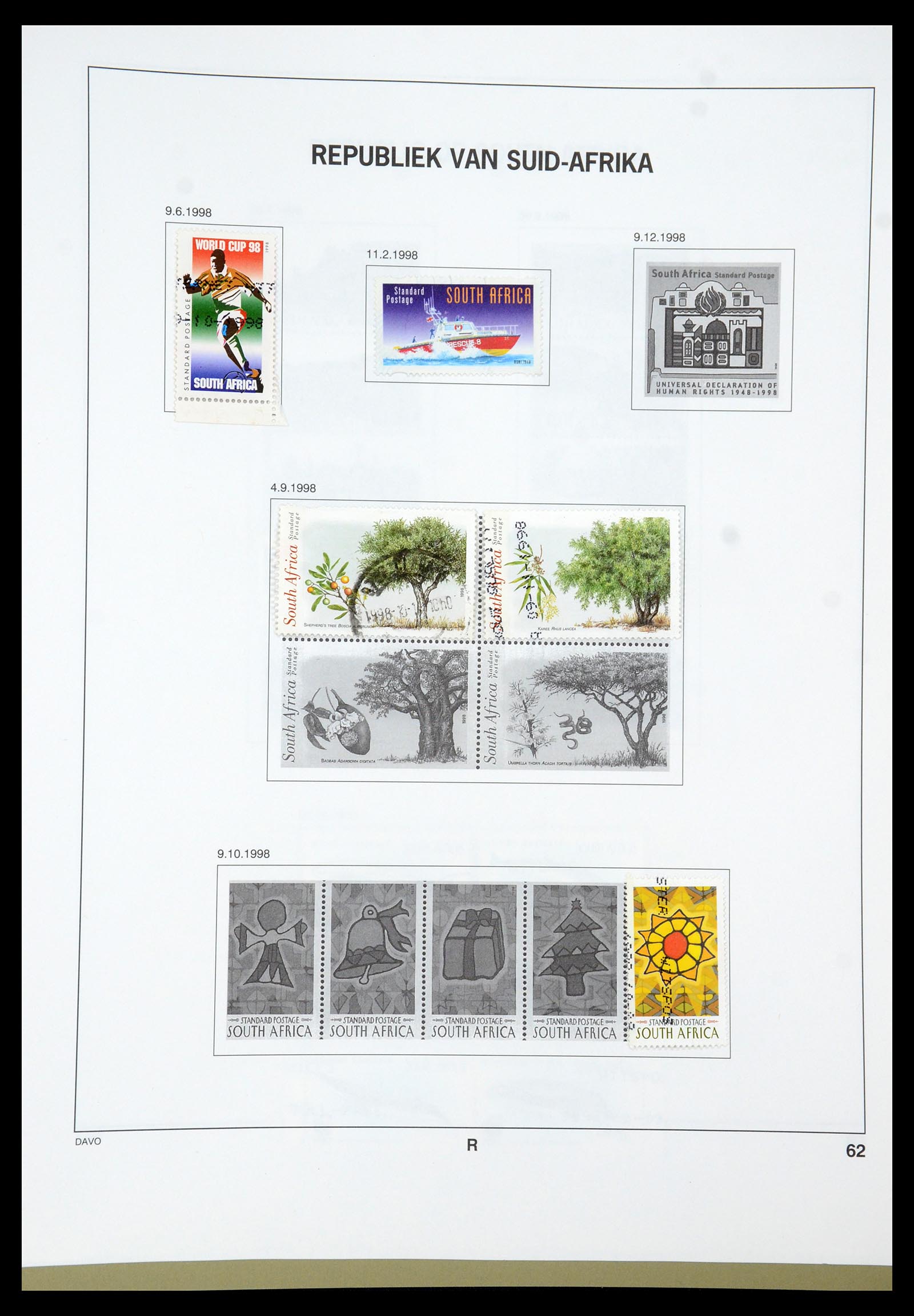 35242 035 - Postzegelverzameling 35242 Zuid Afrika en gebieden 1860-2000.