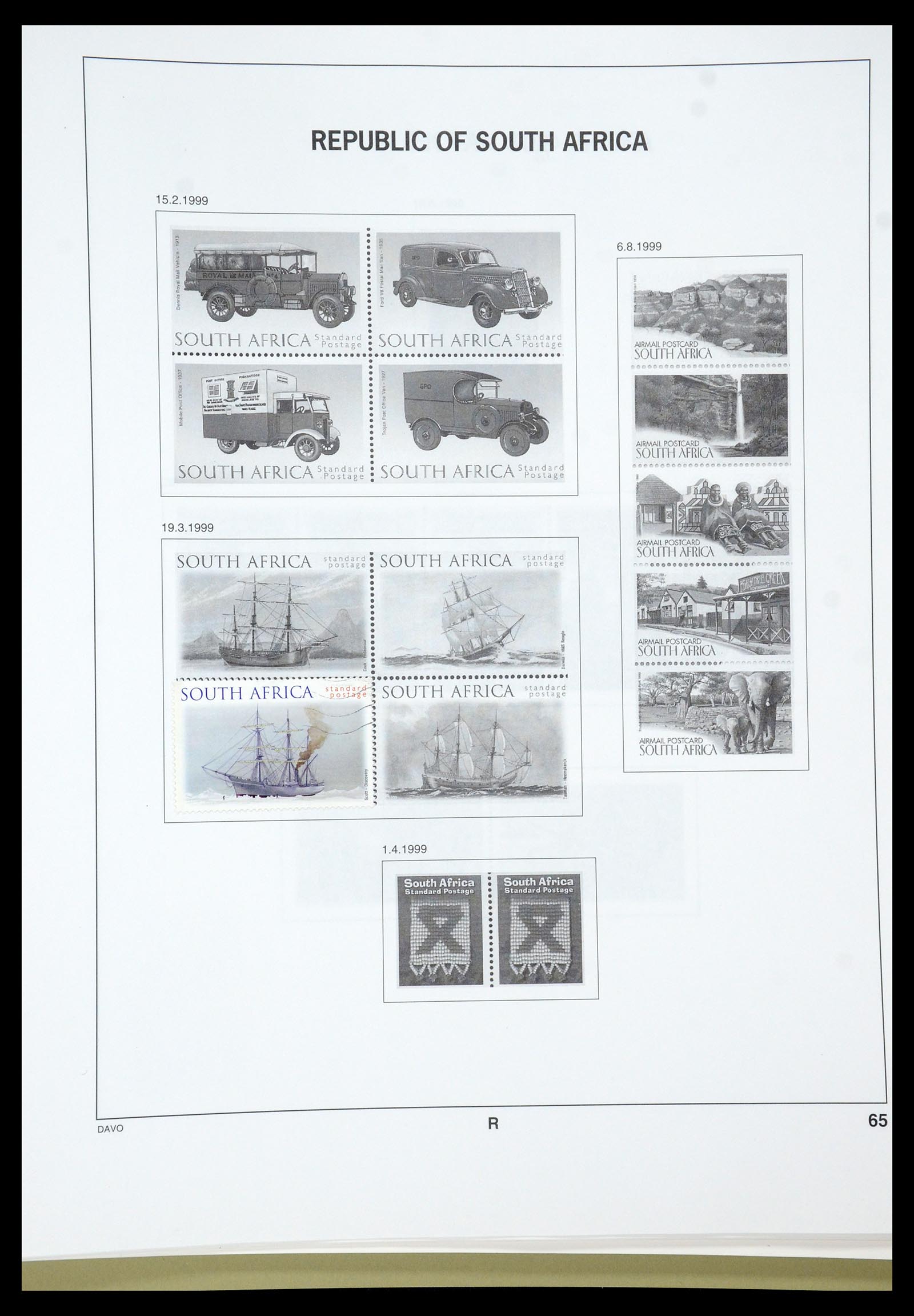 35242 039 - Postzegelverzameling 35242 Zuid Afrika en gebieden 1860-2000.
