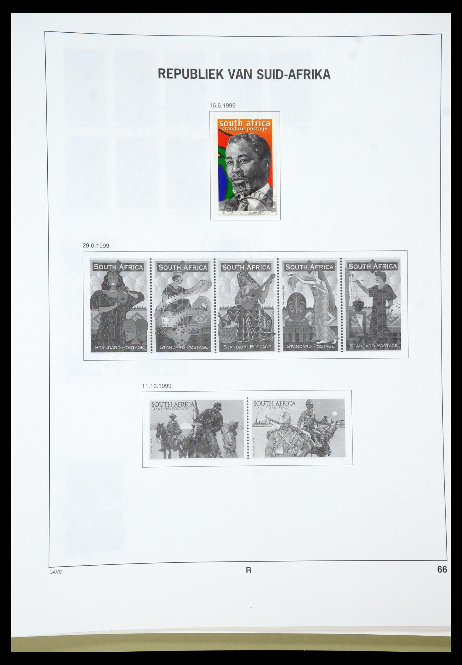 35242 040 - Postzegelverzameling 35242 Zuid Afrika en gebieden 1860-2000.