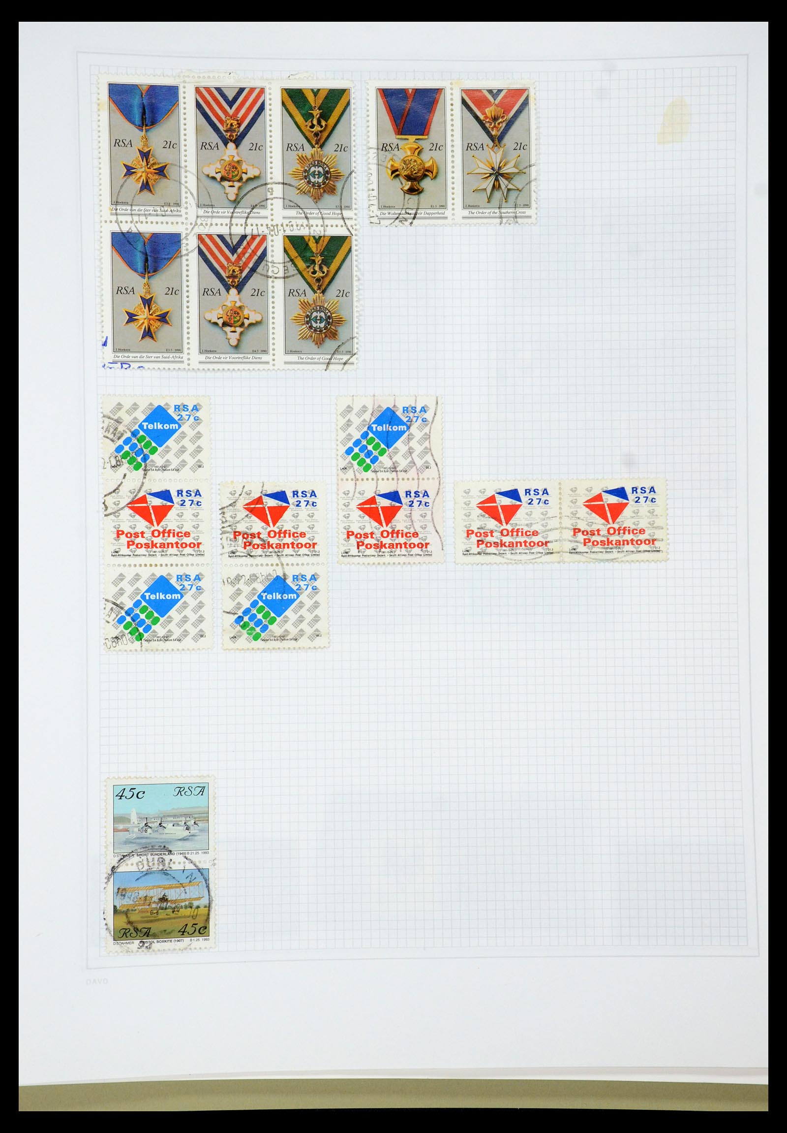 35242 041 - Postzegelverzameling 35242 Zuid Afrika en gebieden 1860-2000.